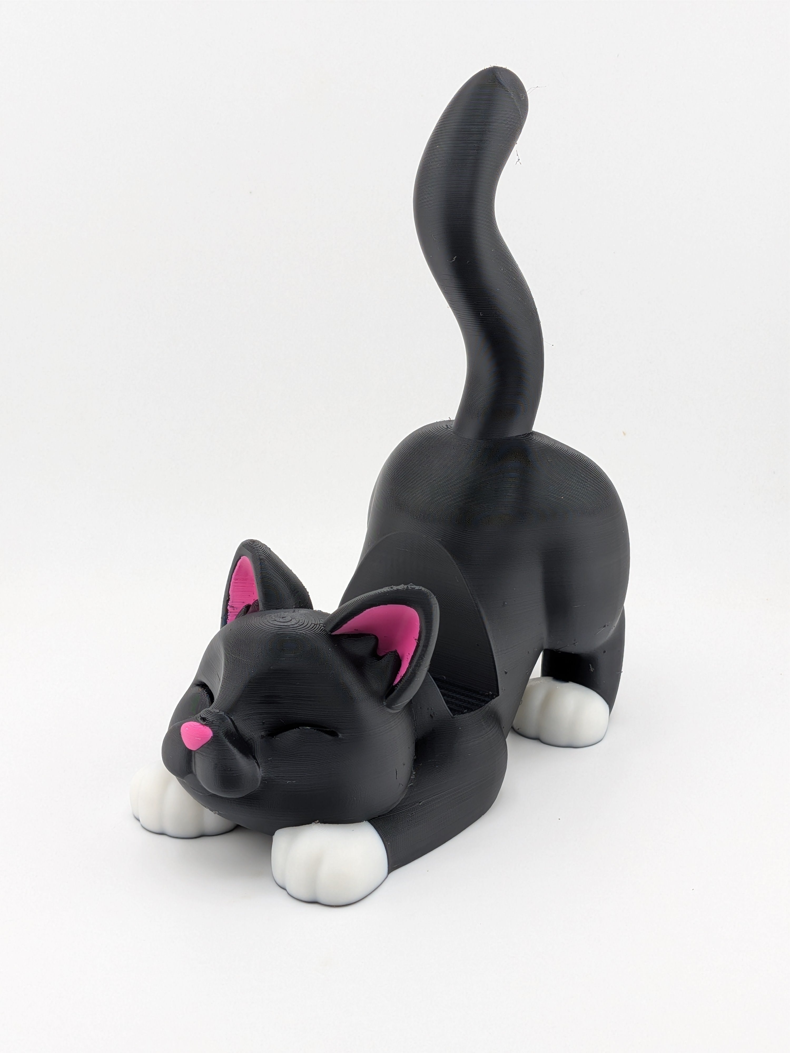 Stretching Kitty Phone Holder Cute Cat Desk Pet Smartphone Cradle XL Fit