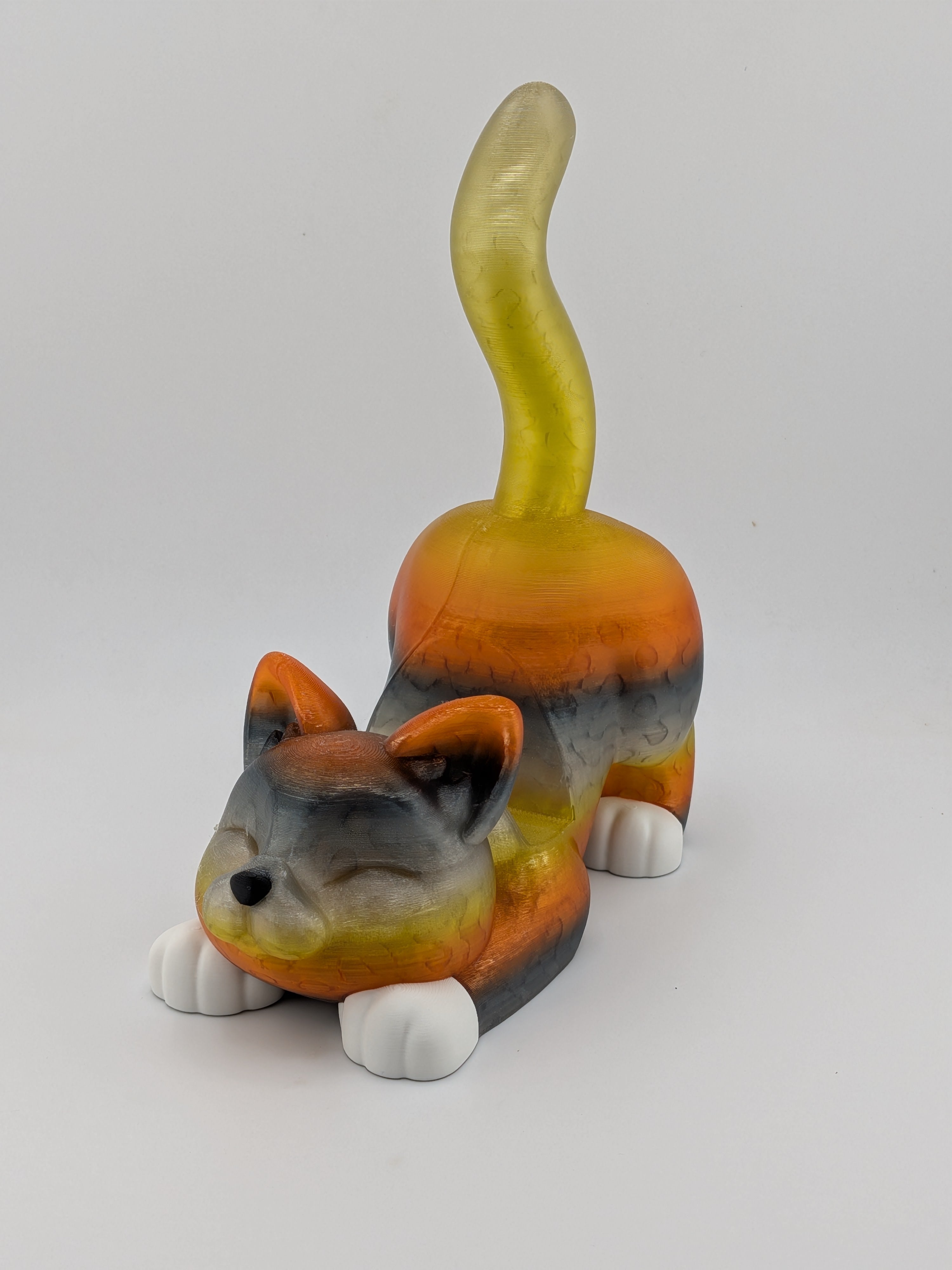 Stretching Kitty Phone Holder Cute Cat Desk Pet Smartphone Cradle XL Fit