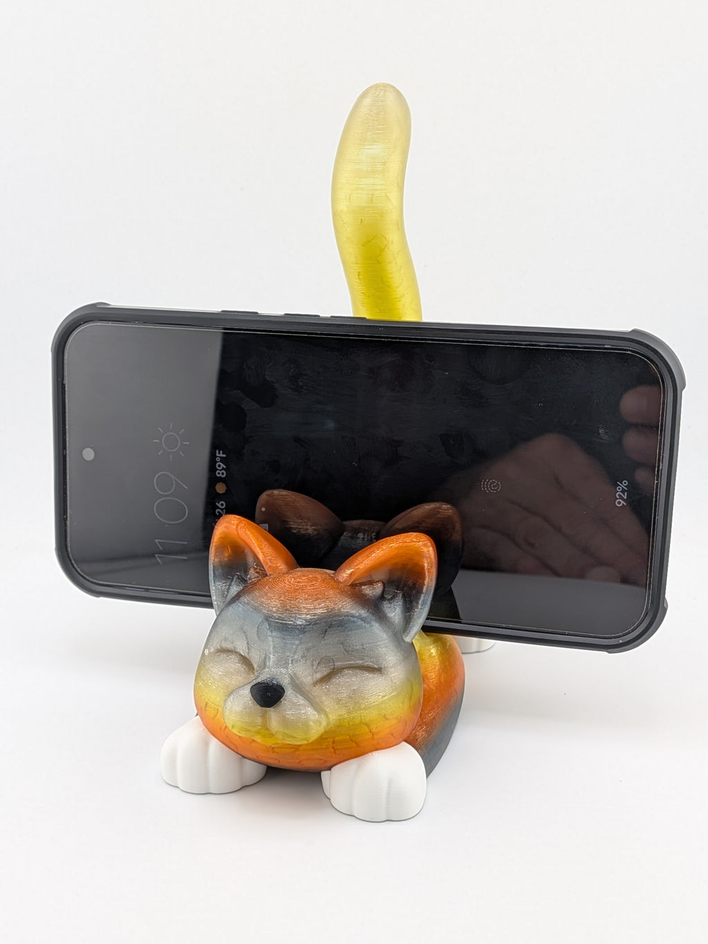 Stretching Kitty Phone Holder Cute Cat Desk Pet Smartphone Cradle XL Fit