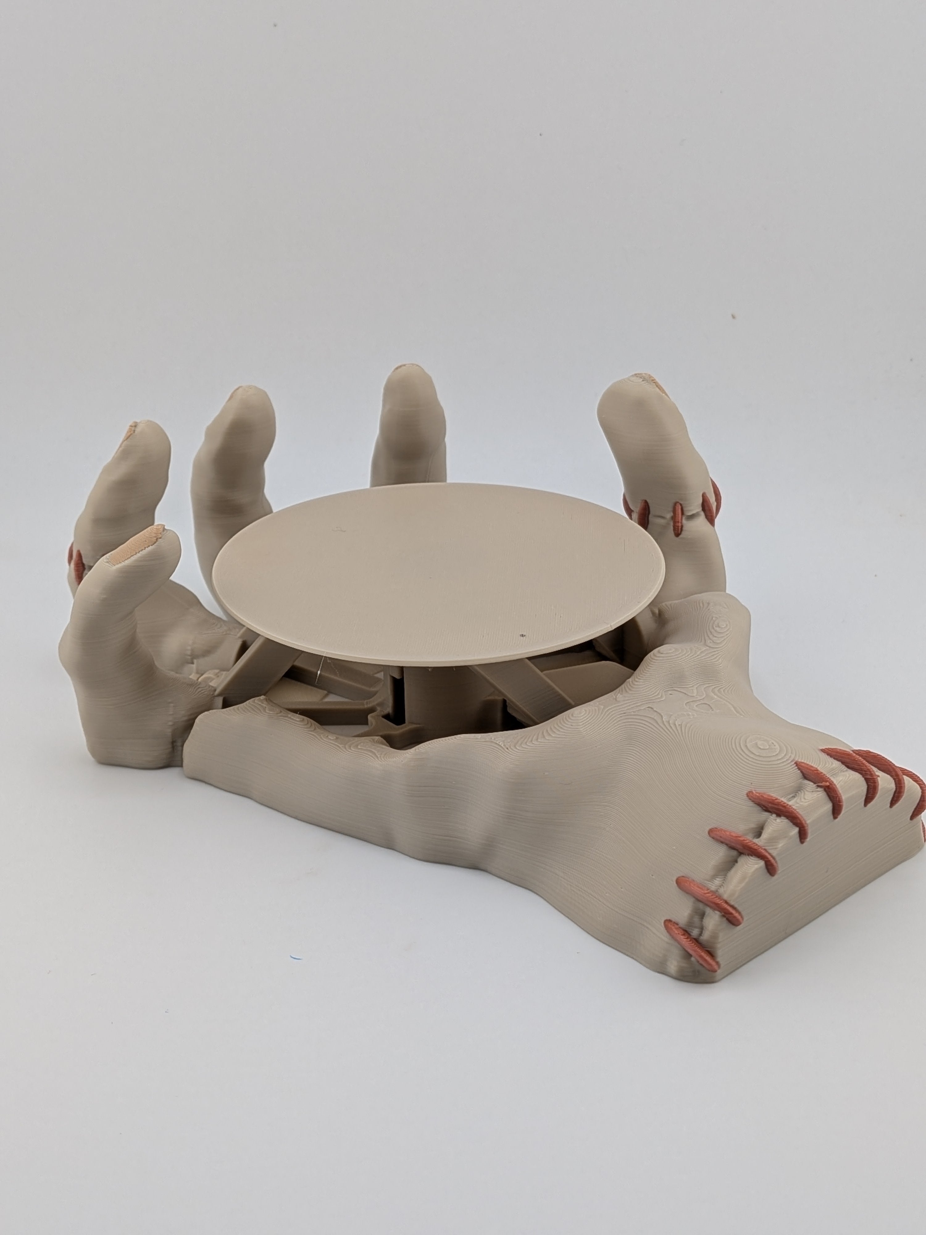 Mug Hand Self-Adjusting Coaster Kinetic Monster Hand Drink Holder