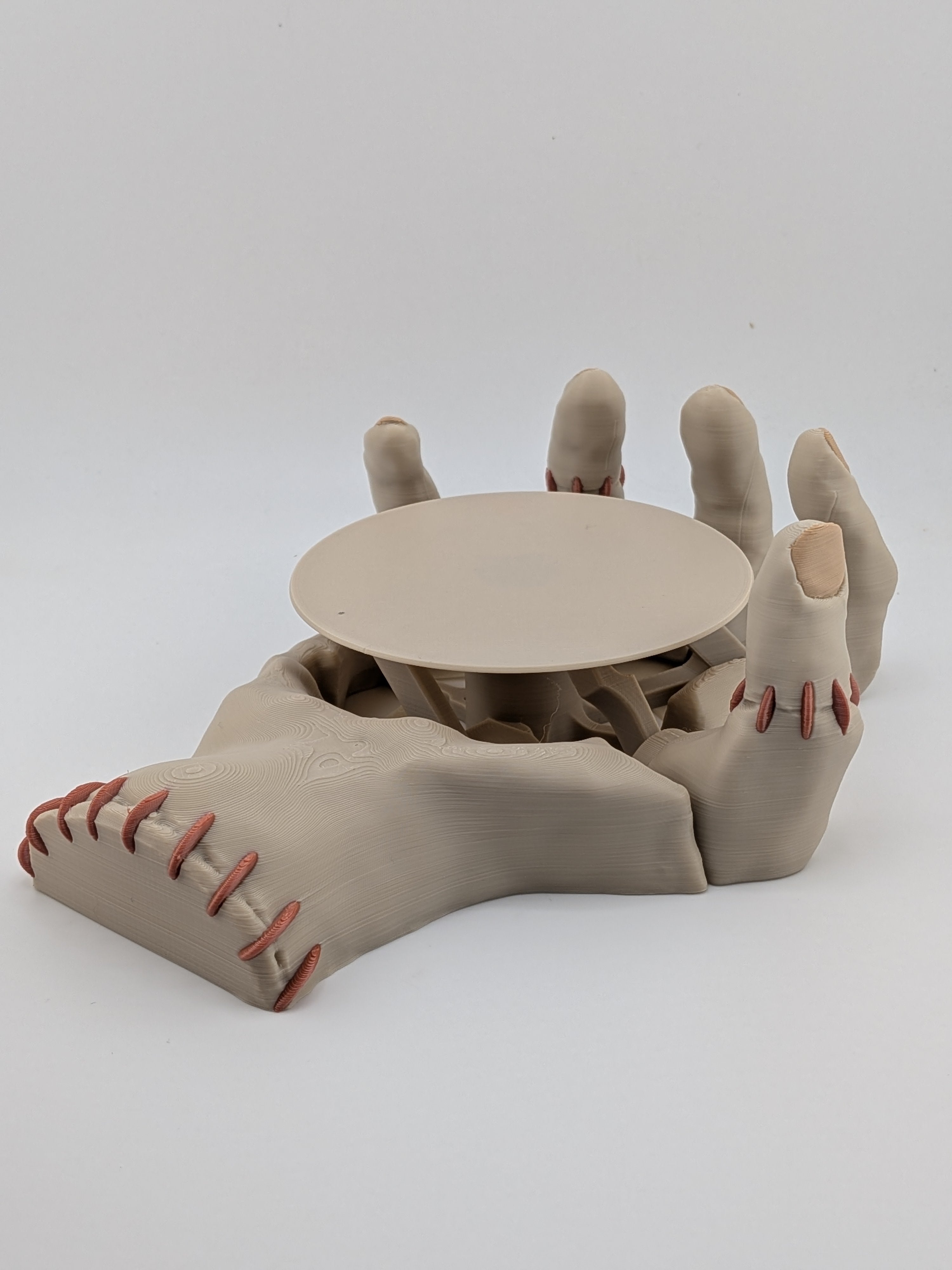 Mug Hand Self-Adjusting Coaster Kinetic Monster Hand Drink Holder