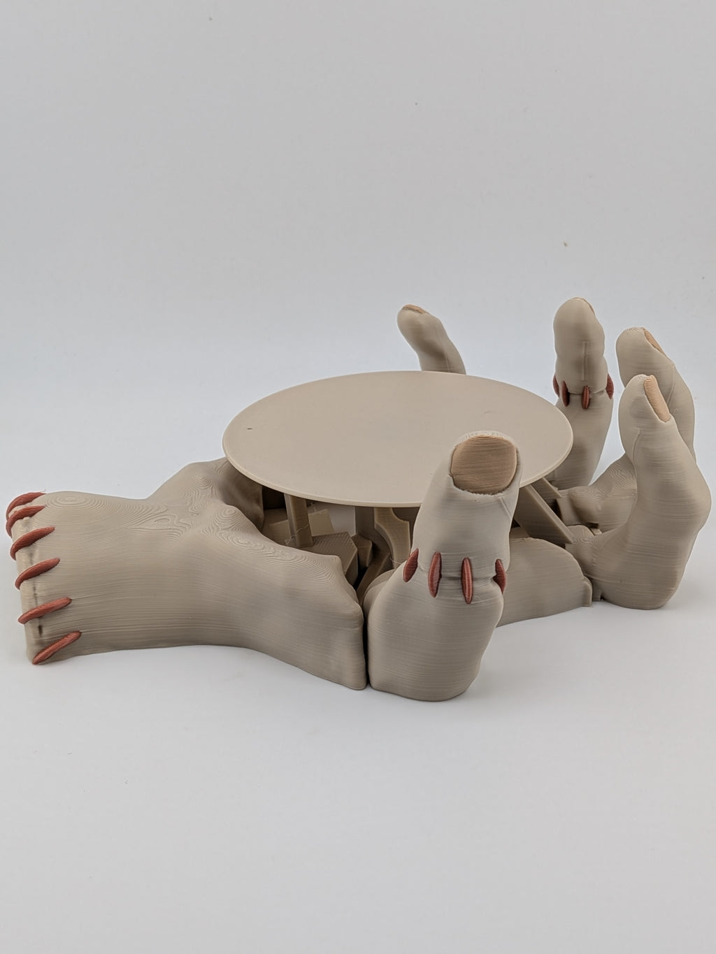 Mug Hand Self-Adjusting Coaster Kinetic Monster Hand Drink Holder