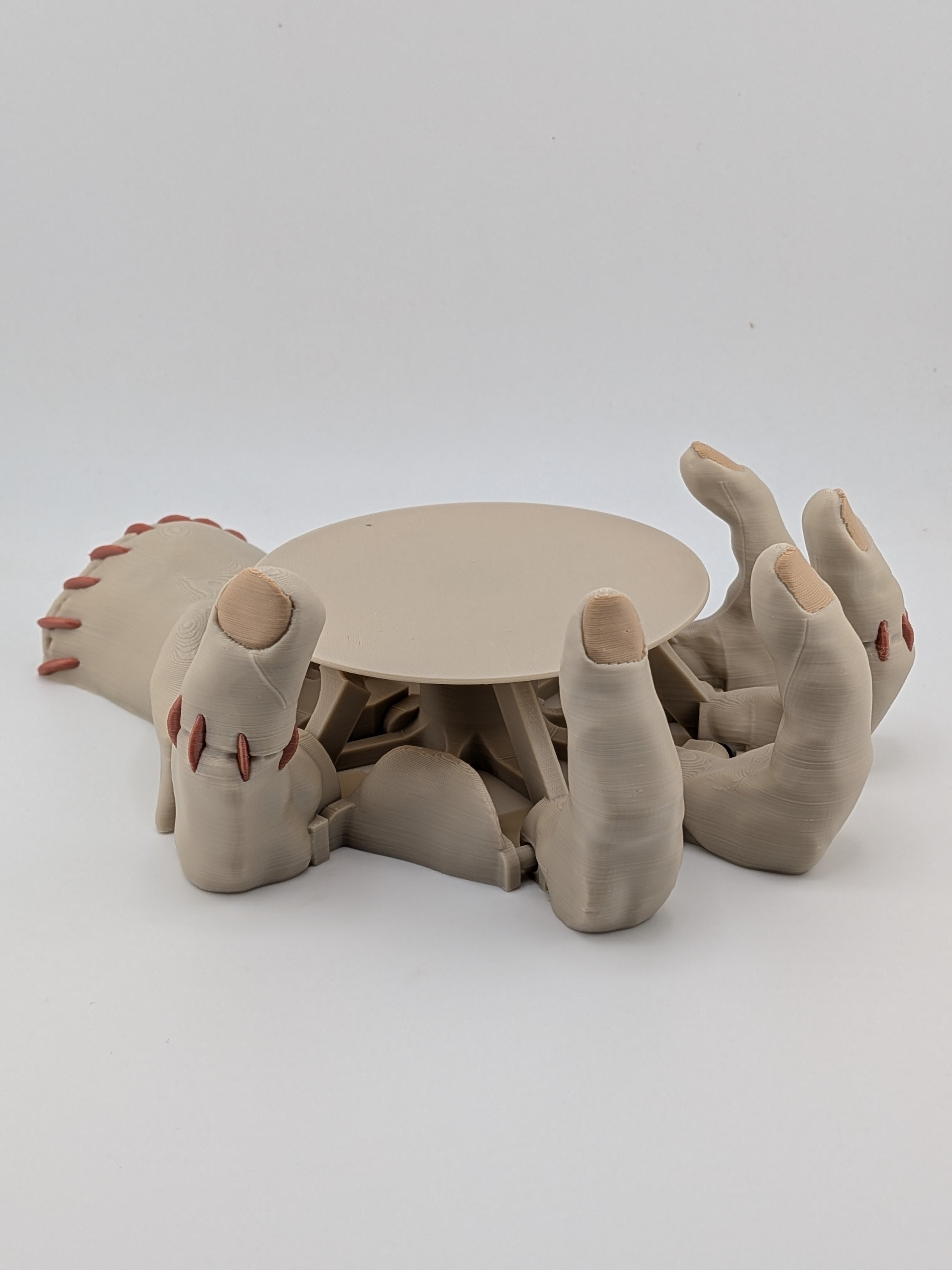 Mug Hand Self-Adjusting Coaster Kinetic Monster Hand Drink Holder