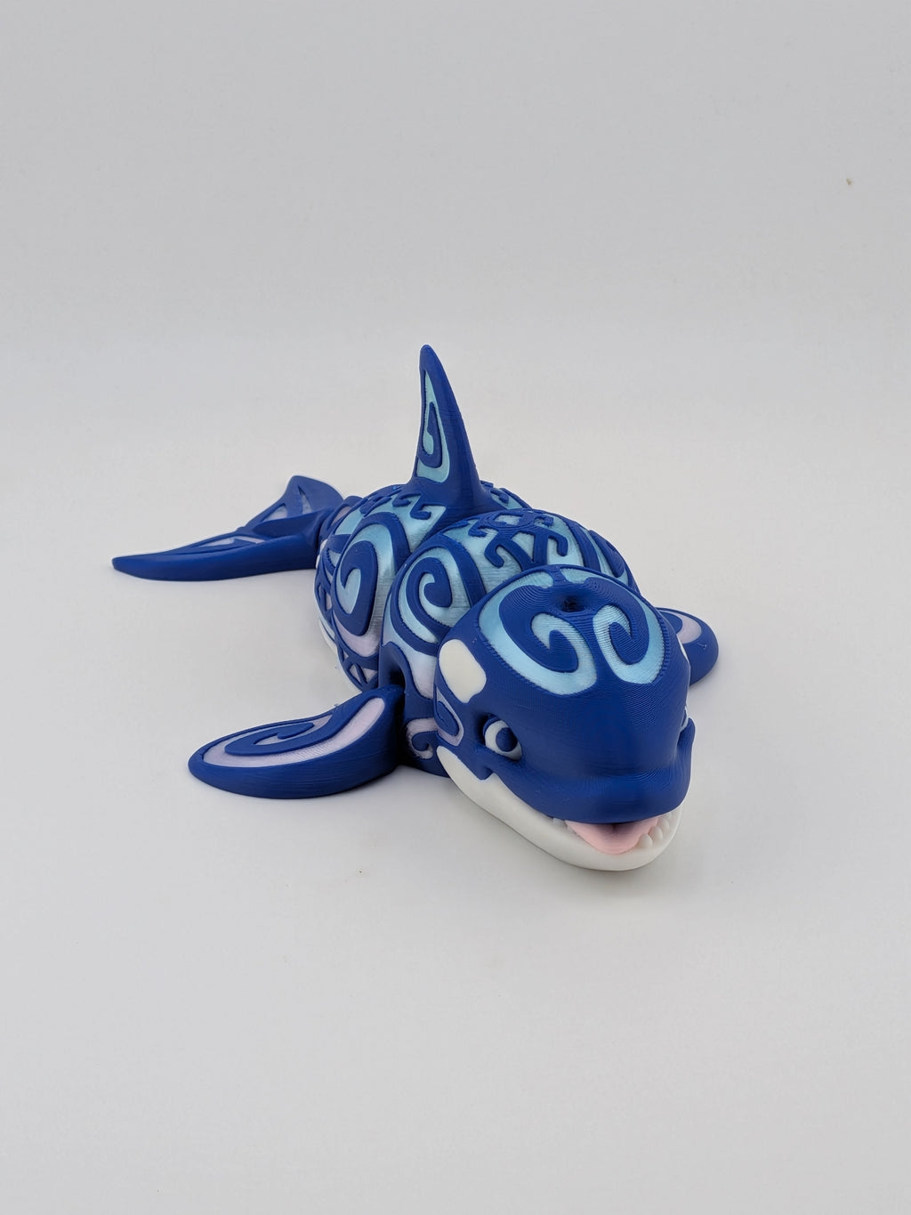 6.25 Inch Tatted Orca Killer Whale Articulated Flexi Desktop Figurine