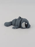 Articulated Manatee Keychain Buddy Cute Flexi Sea Cow Bag Charm