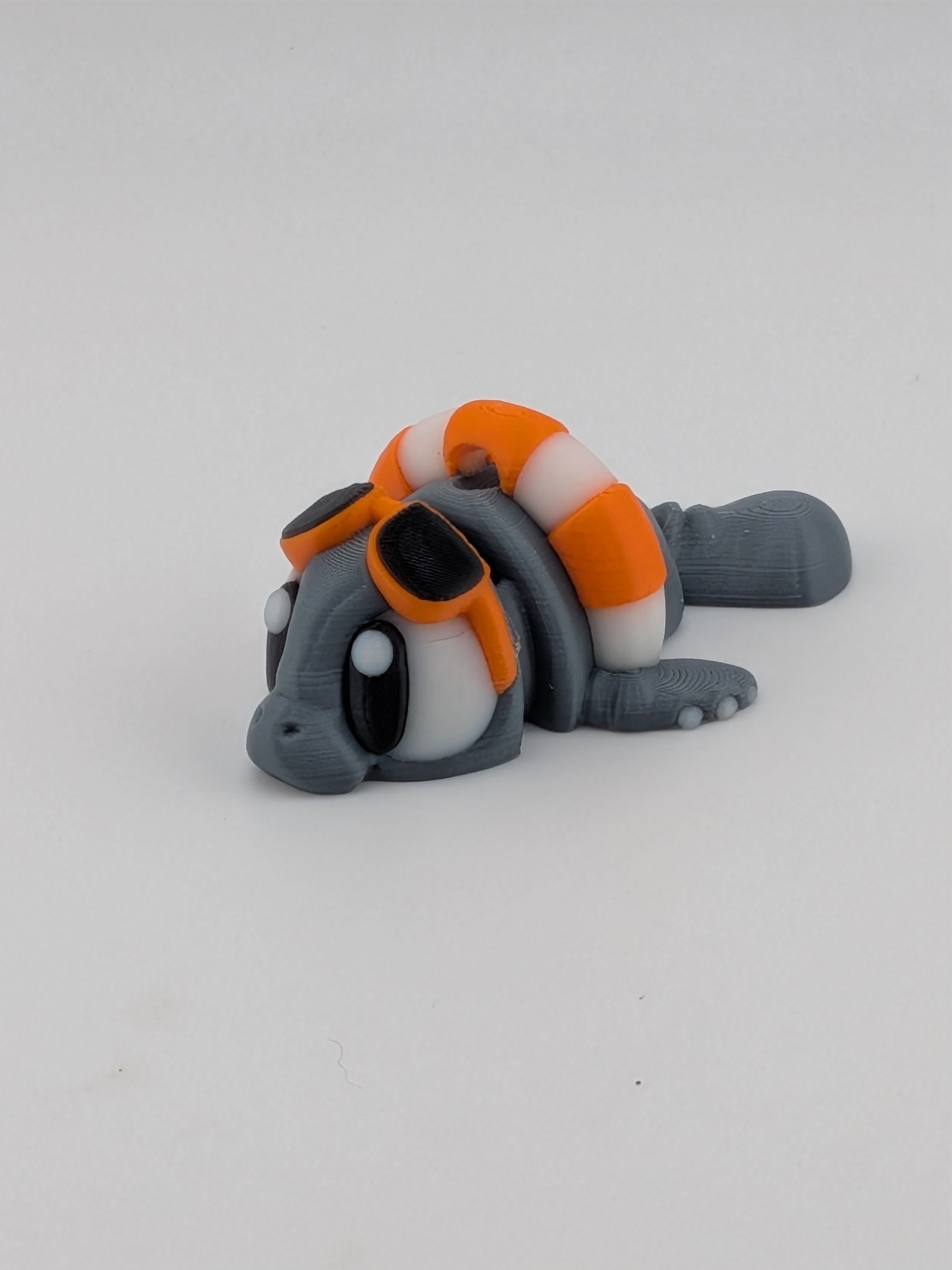 Articulated Manatee Keychain Buddy Cute Flexi Sea Cow Bag Charm