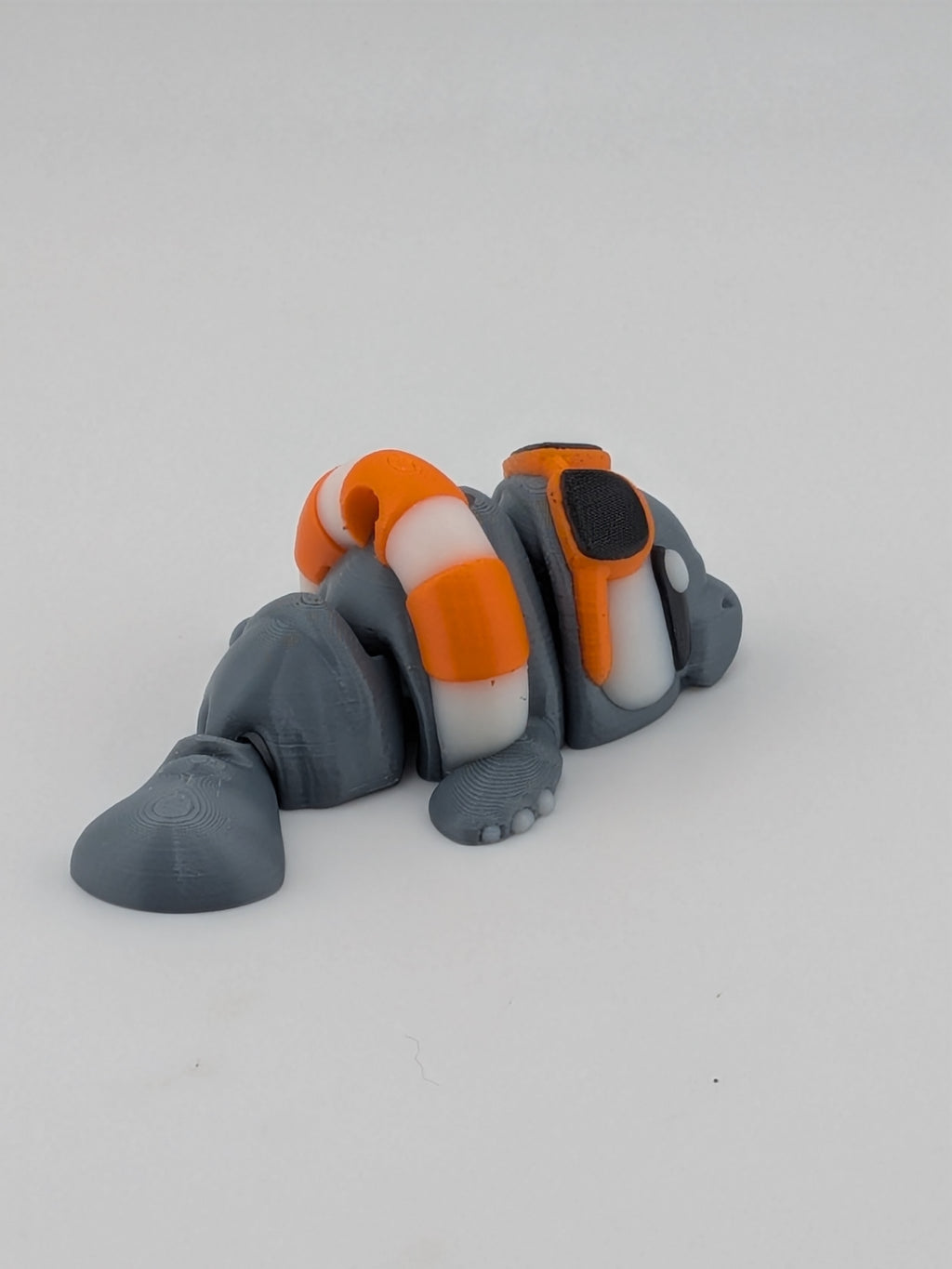 Articulated Manatee Keychain Buddy Cute Flexi Sea Cow Bag Charm