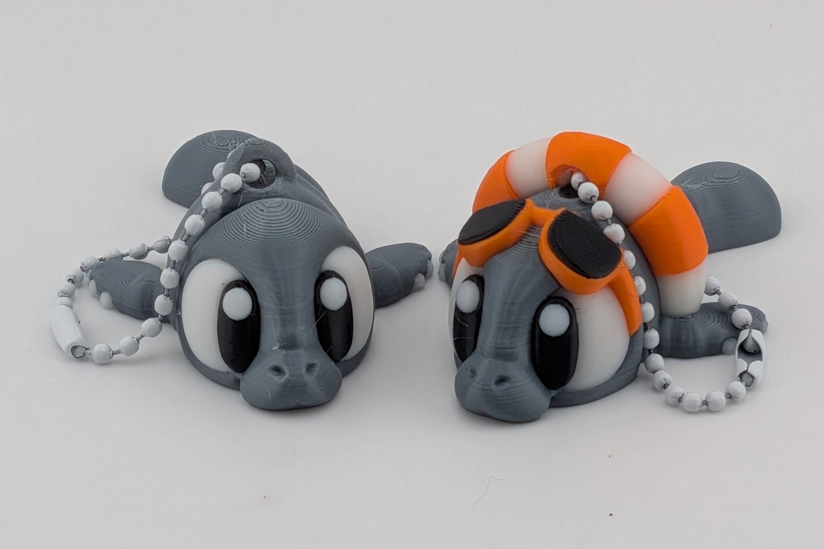 Articulated Manatee Keychain Buddy Cute Flexi Sea Cow Bag Charm