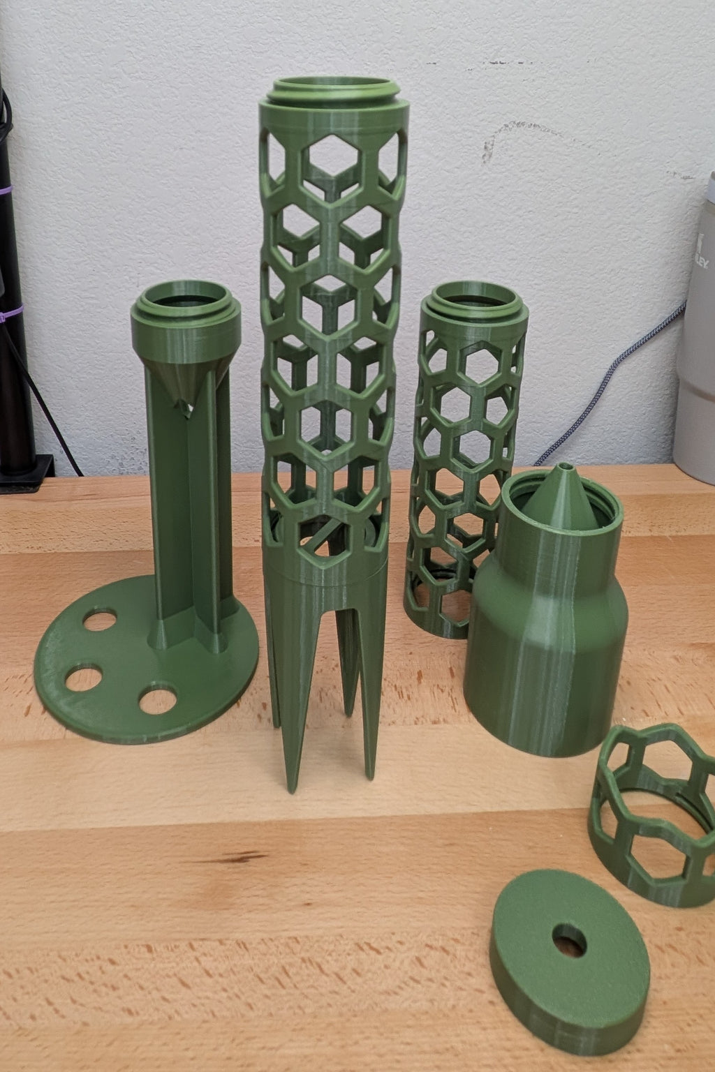Modular Moss Pole System 2 Inch PETG Self Watering Monstera Plant Trellis