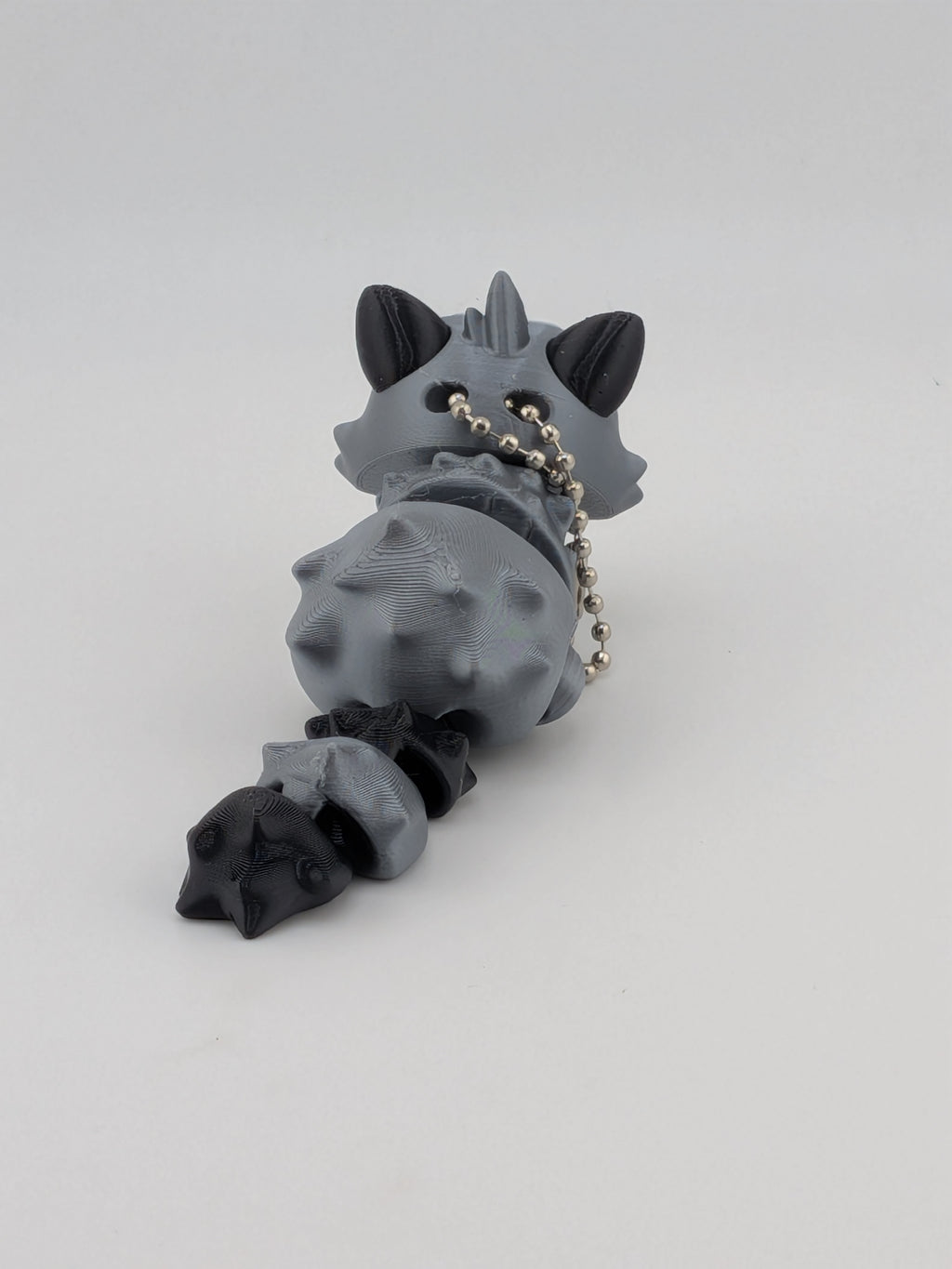 🦝✨ Mini Raccoon Keychain Buddy! 🤏 2.5" Articulated "Trash Panda" Bag Charm 🗑️🔑