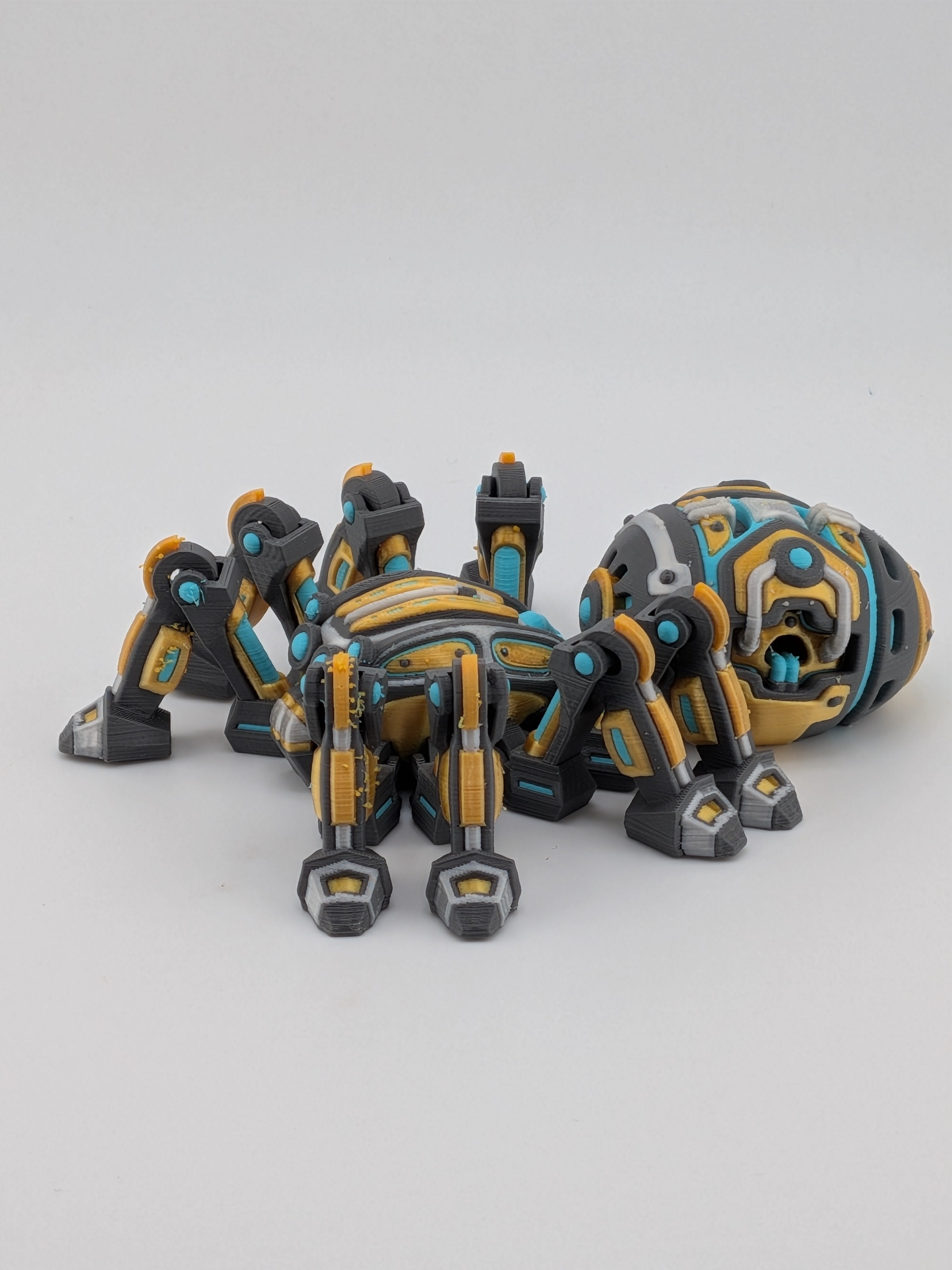 Articulated Cyber Spider Mech Robot 3D Printed Sci-Fi Flexi Toy