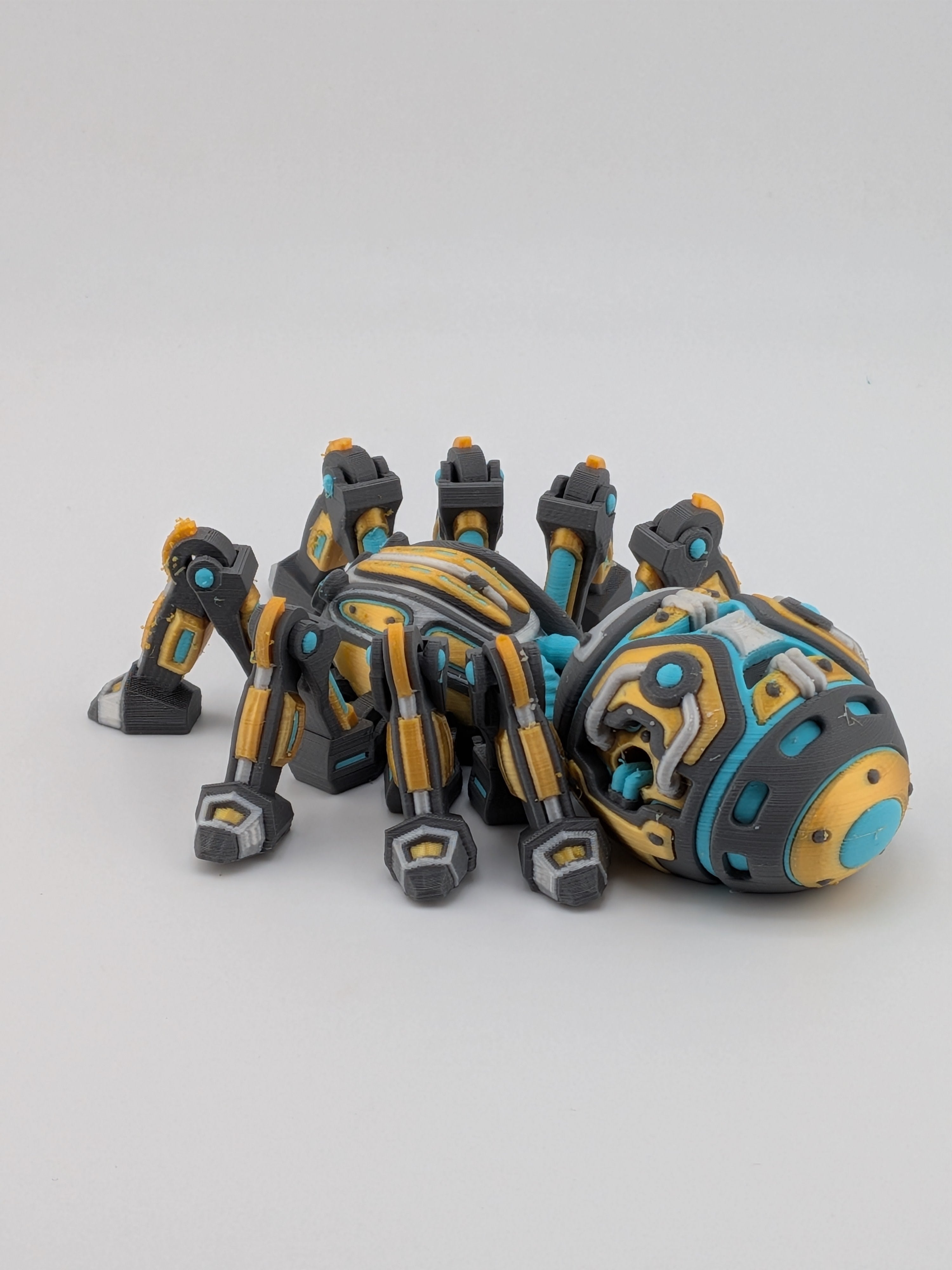 Articulated Cyber Spider Mech Robot 3D Printed Sci-Fi Flexi Toy