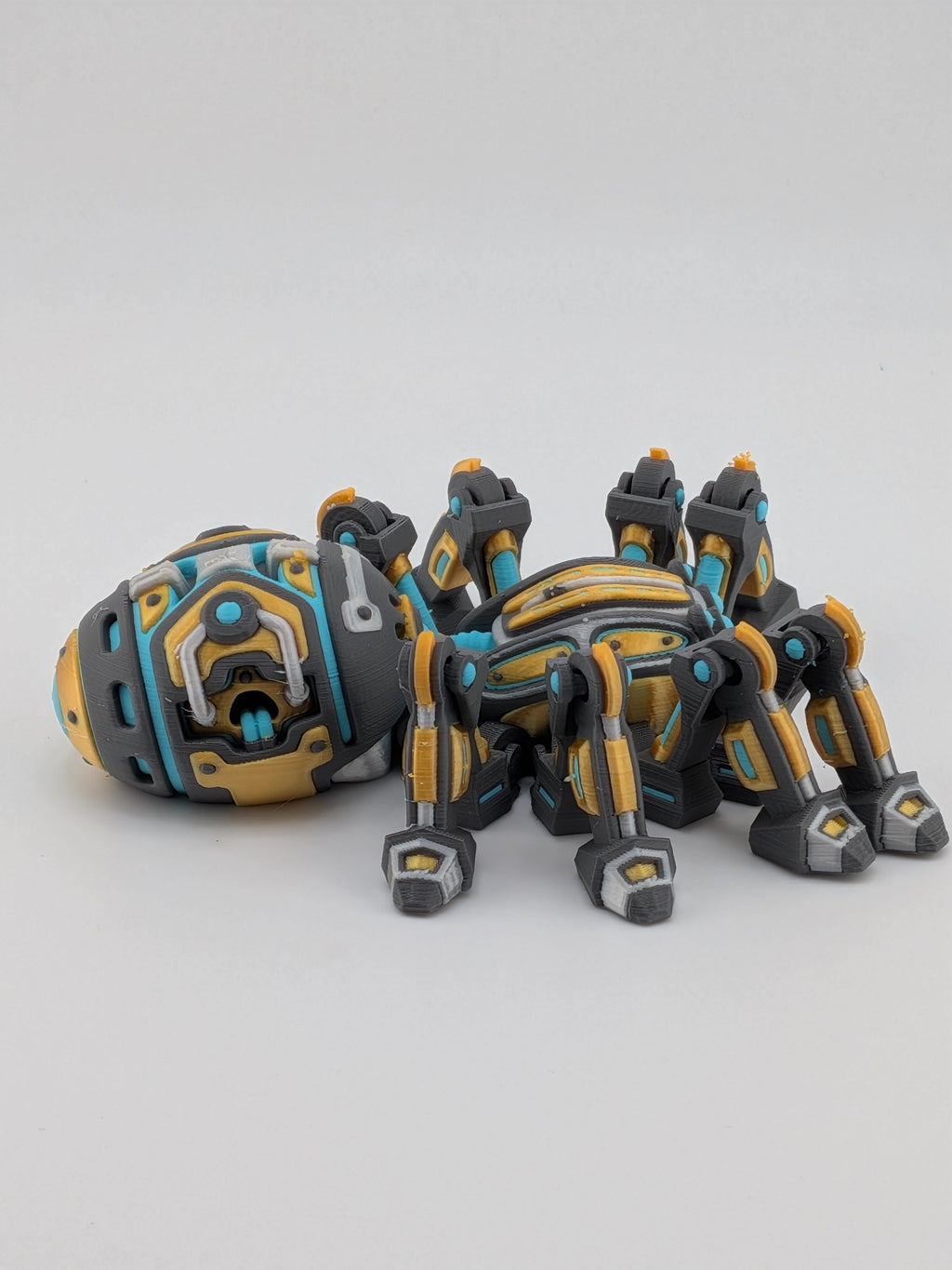 Articulated Cyber Spider Mech Robot 3D Printed Sci-Fi Flexi Toy