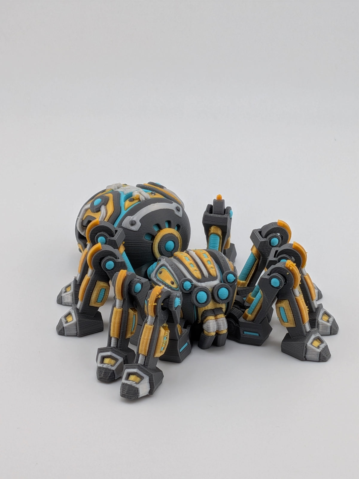 Articulated Cyber Spider Mech Robot 3D Printed Sci-Fi Flexi Toy