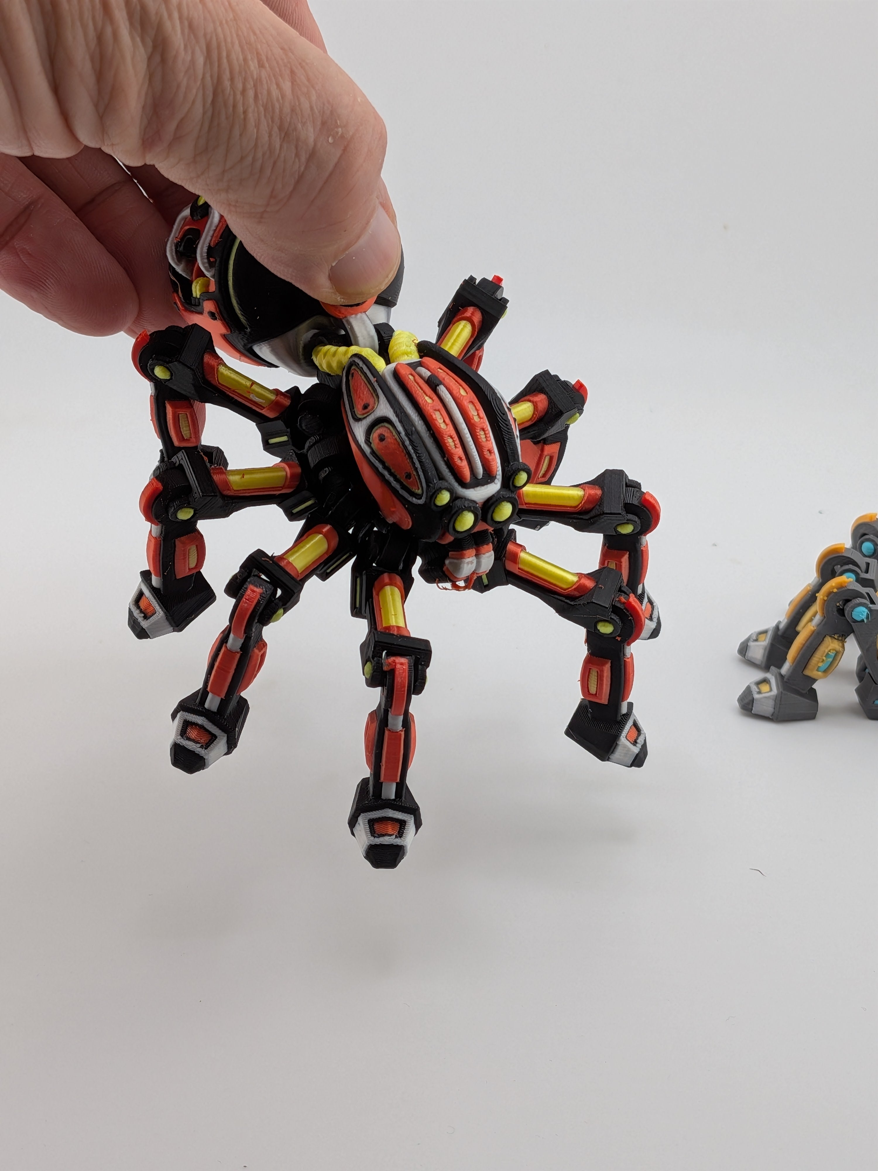 Articulated Cyber Spider Mech Robot 3D Printed Sci-Fi Flexi Toy