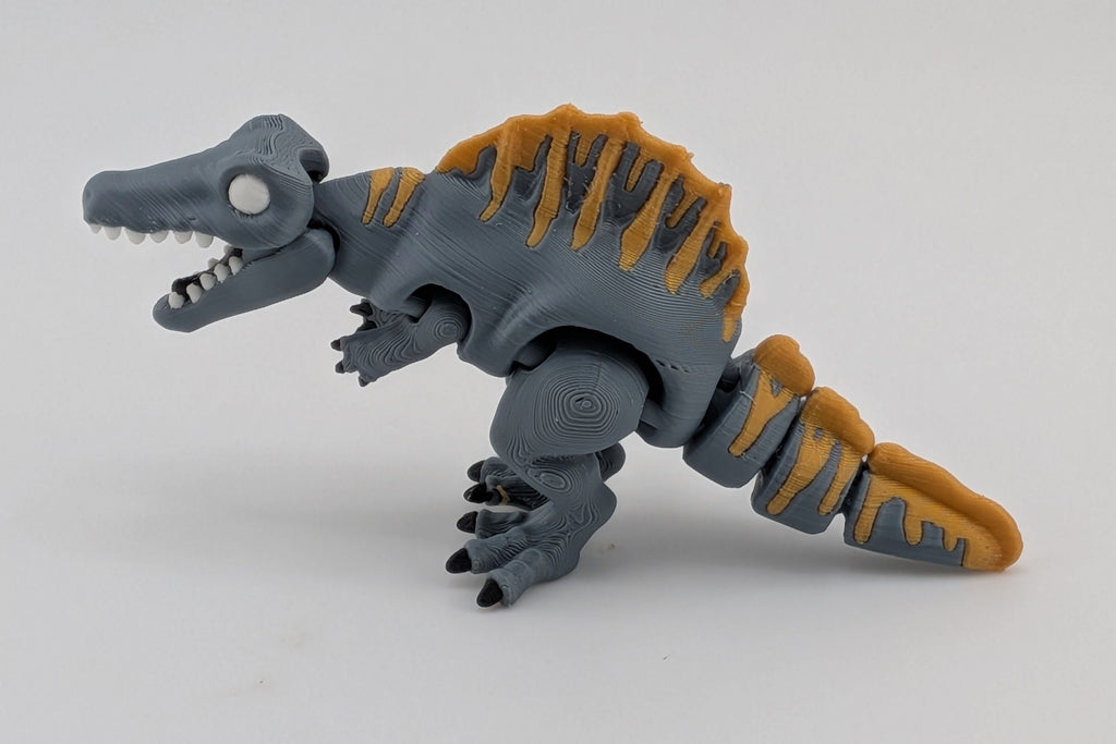 Mini Flexi Spinosaurus Dinosaur Articulated Fidget Figurine 4 Inch
