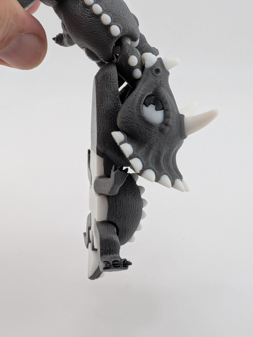 Snap Bite Articulated Animal Fidget Toy Shark Dragon Triceratops Clip
