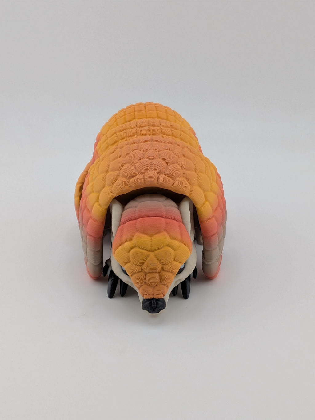 Flexi Armadillo Fidget Toy Articulated Roll-Up 3D Printed Desk Pet