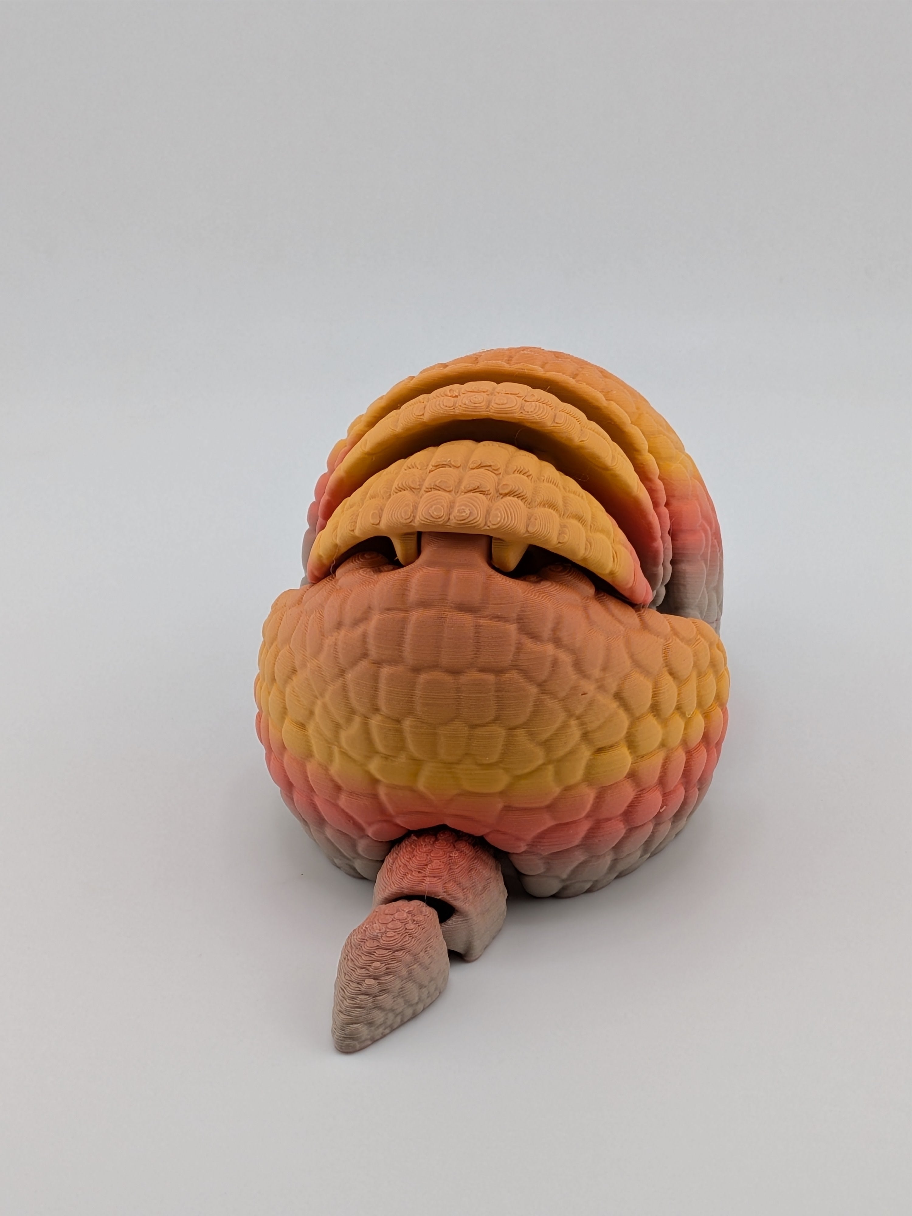 Flexi Armadillo Fidget Toy Articulated Roll-Up 3D Printed Desk Pet