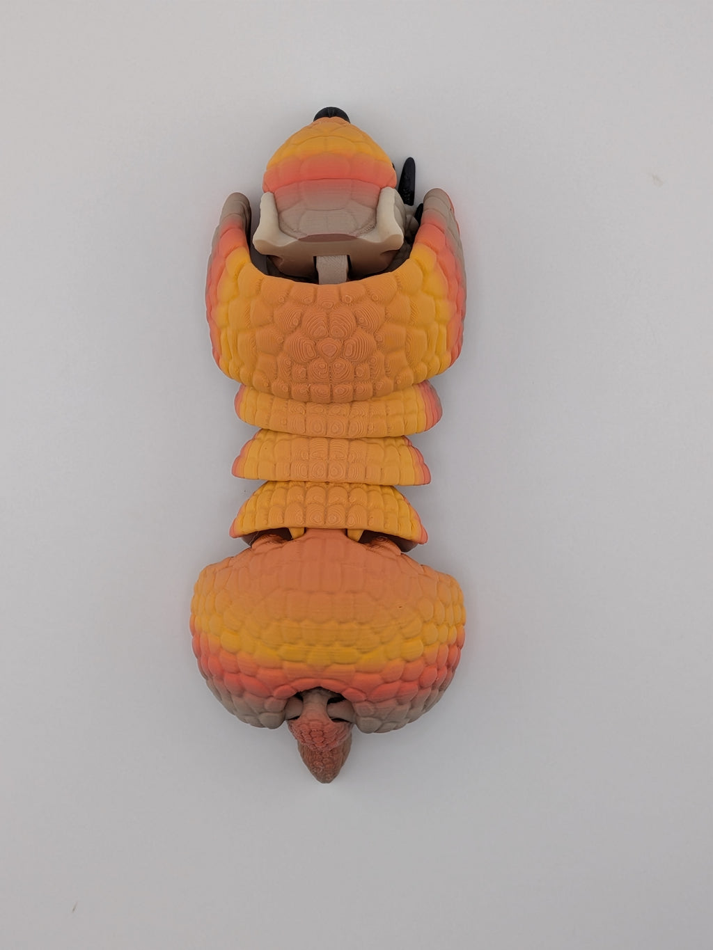 Flexi Armadillo Fidget Toy Articulated Roll-Up 3D Printed Desk Pet