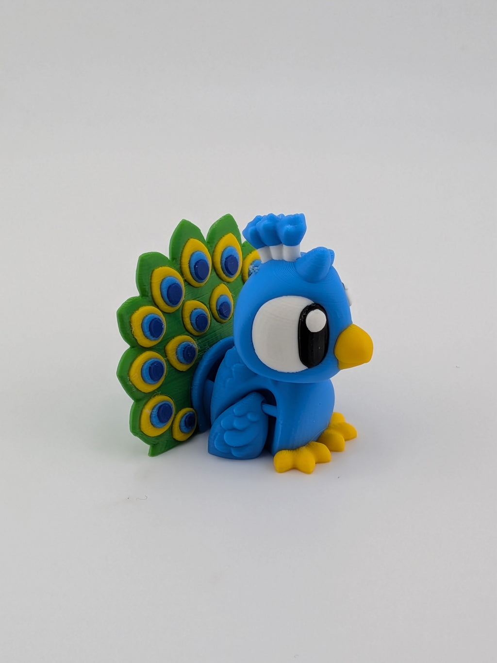 Peacock Keychain Buddy Cute 3D Printed Bird Bag Charm