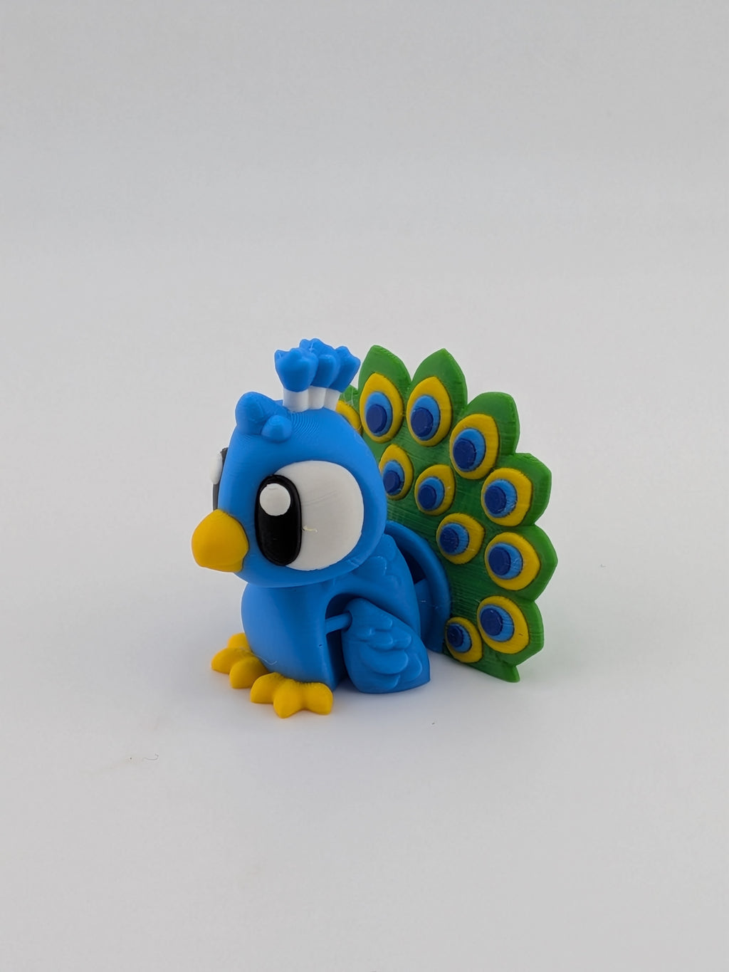 Peacock Keychain Buddy Cute 3D Printed Bird Bag Charm