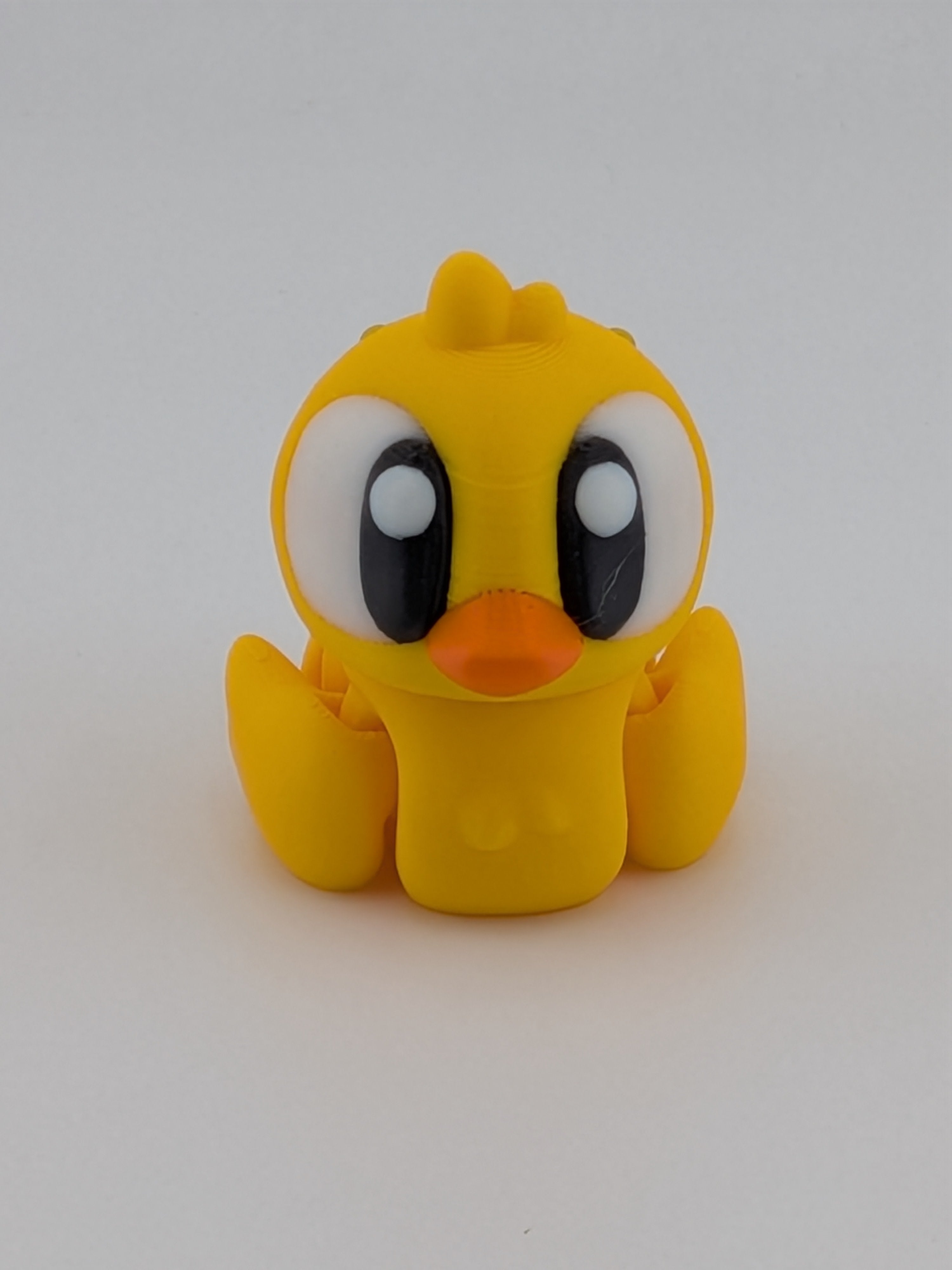 Flexi Duck Keychain Fidget Toy 3D Printed Articulated Bag Charm
