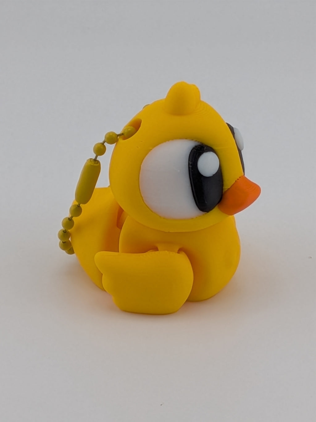 Flexi Duck Keychain Fidget Toy 3D Printed Articulated Bag Charm