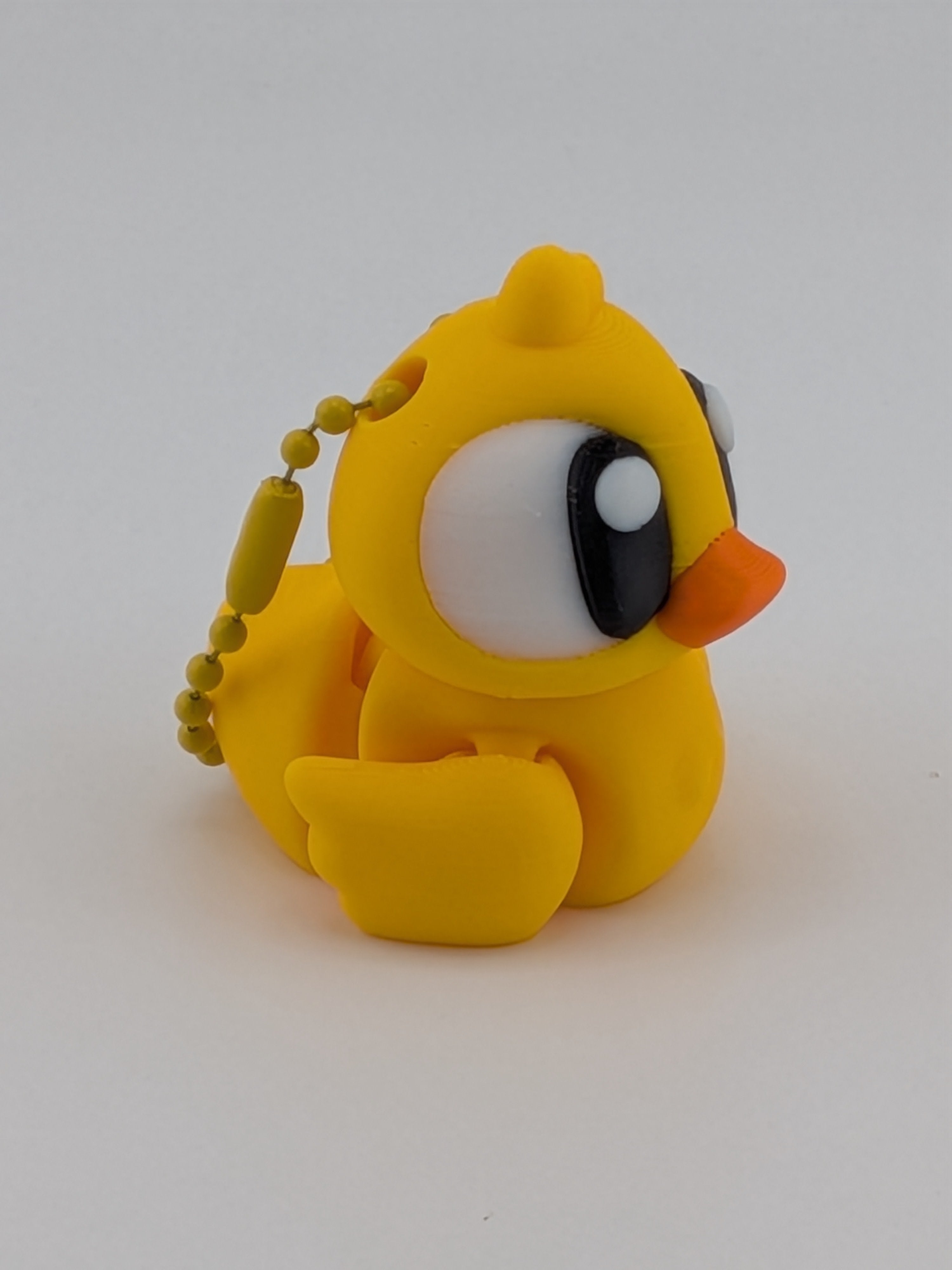 Flexi Duck Keychain Fidget Toy 3D Printed Articulated Bag Charm