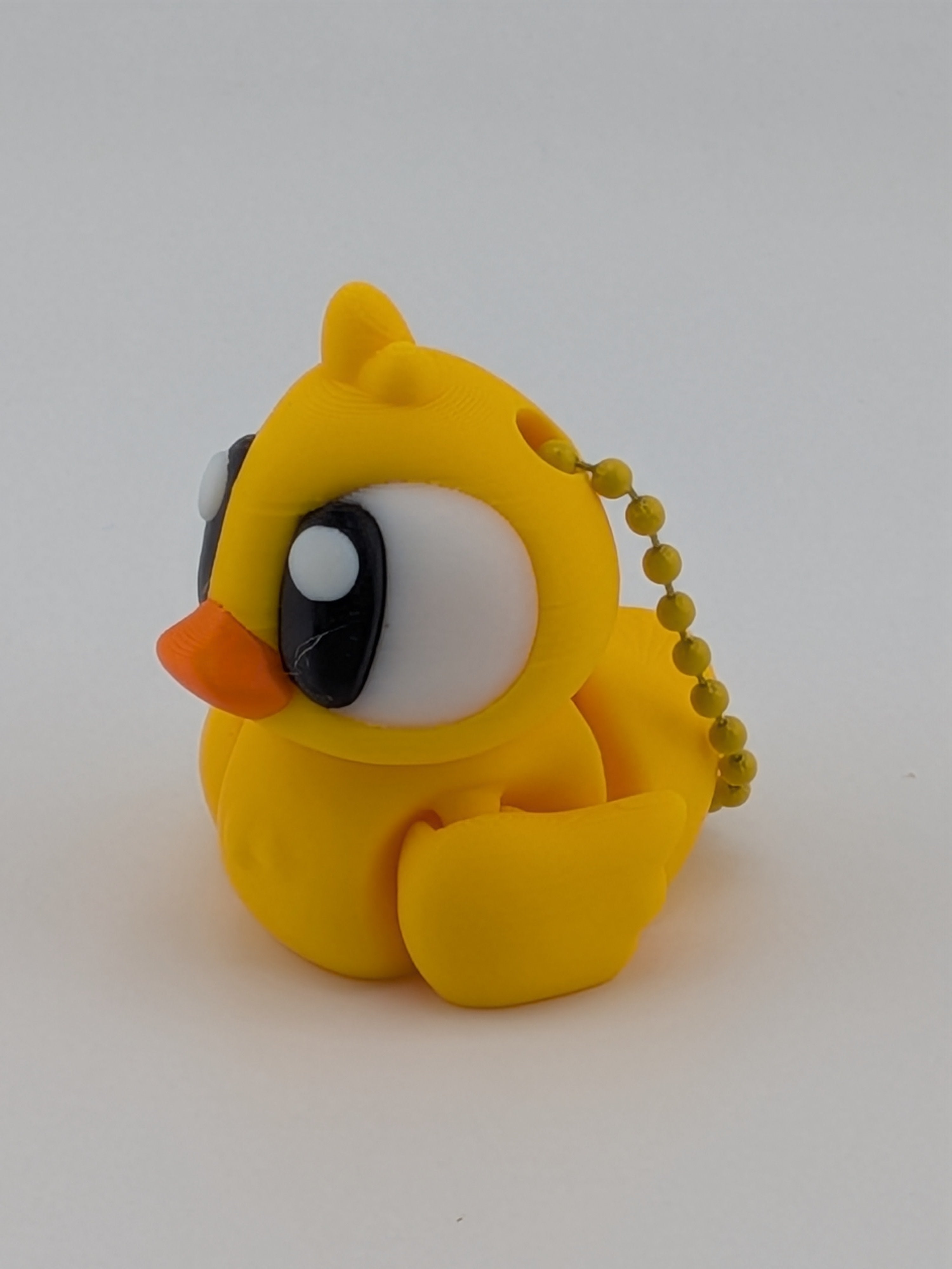 Flexi Duck Keychain Fidget Toy 3D Printed Articulated Bag Charm