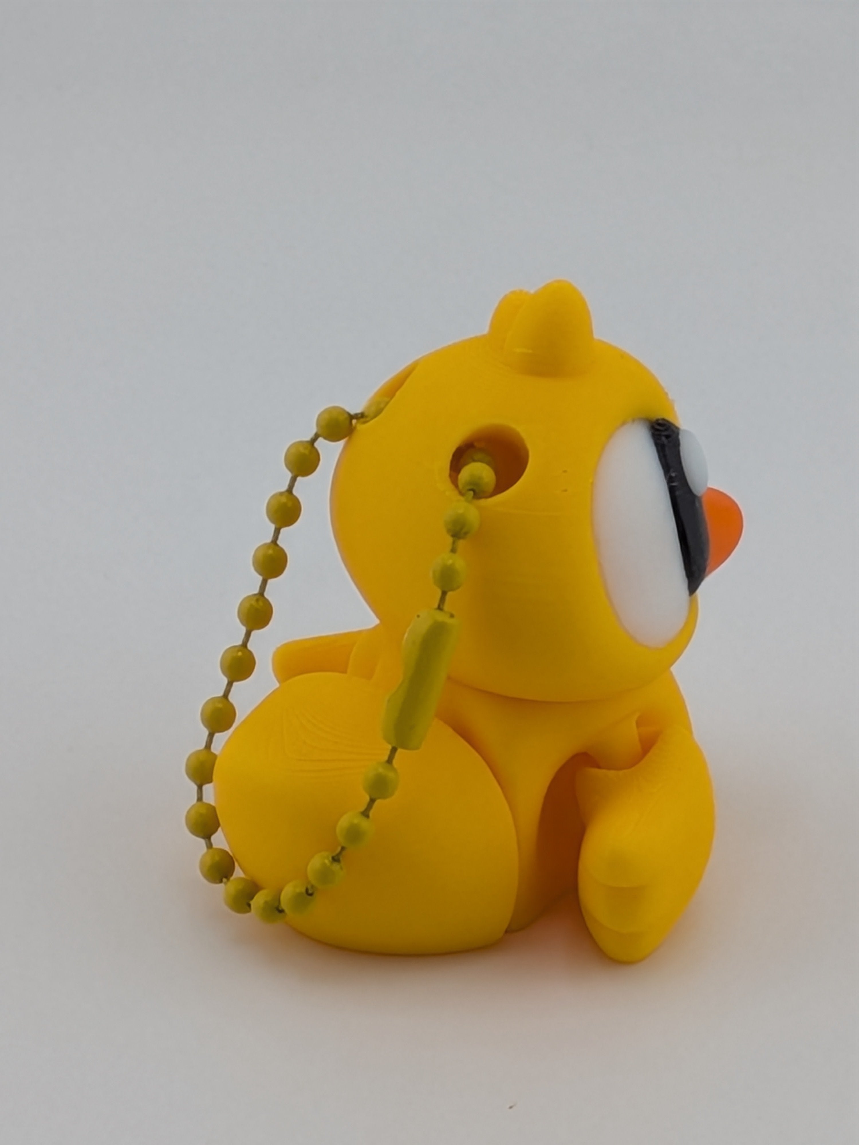 Flexi Duck Keychain Fidget Toy 3D Printed Articulated Bag Charm
