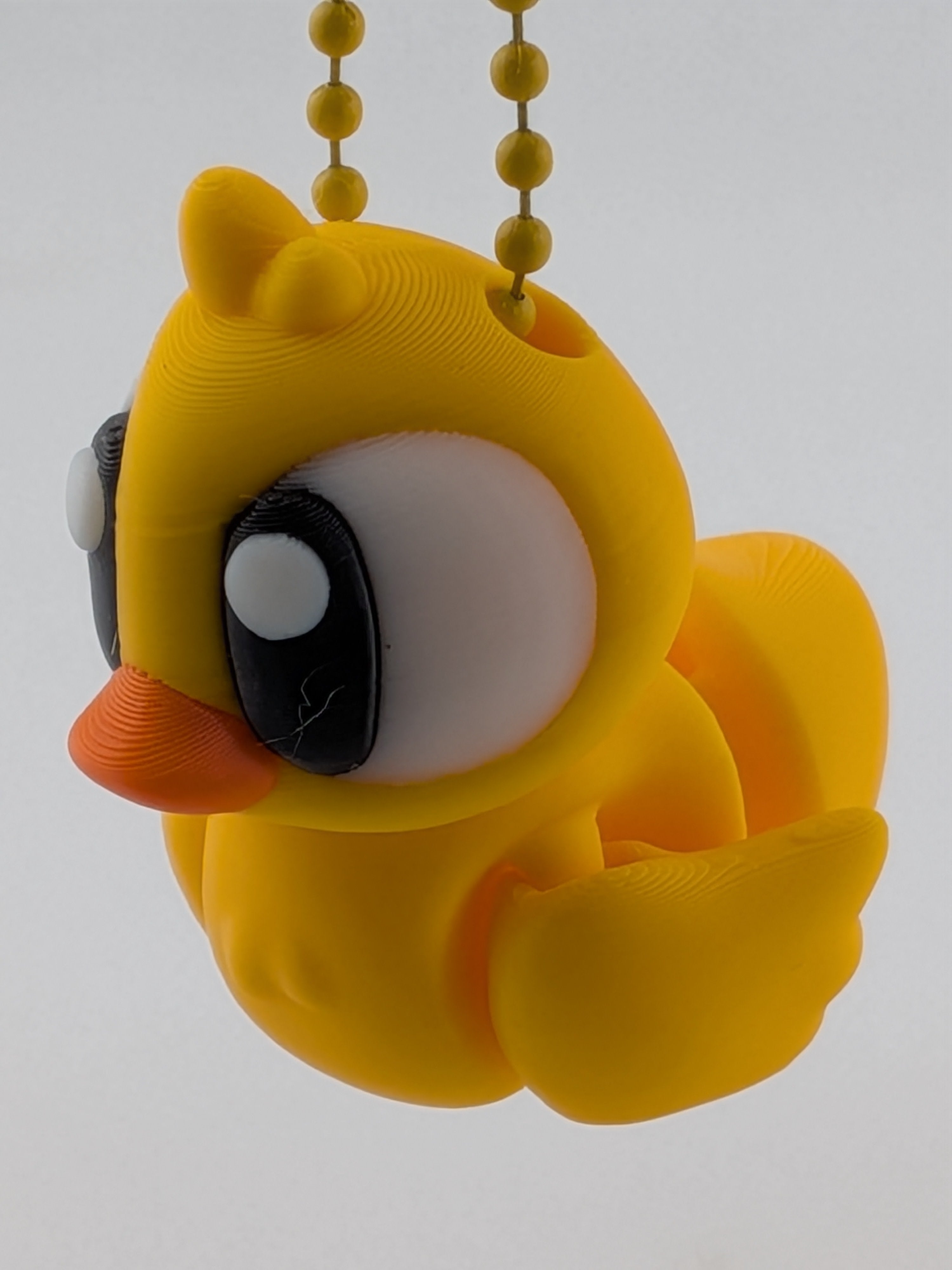 Flexi Duck Keychain Fidget Toy 3D Printed Articulated Bag Charm