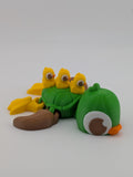 🦆🐢 The Duck-Turtle Flexi! 3D Printed Articulated Toy with Baby Ducks ✨🌈