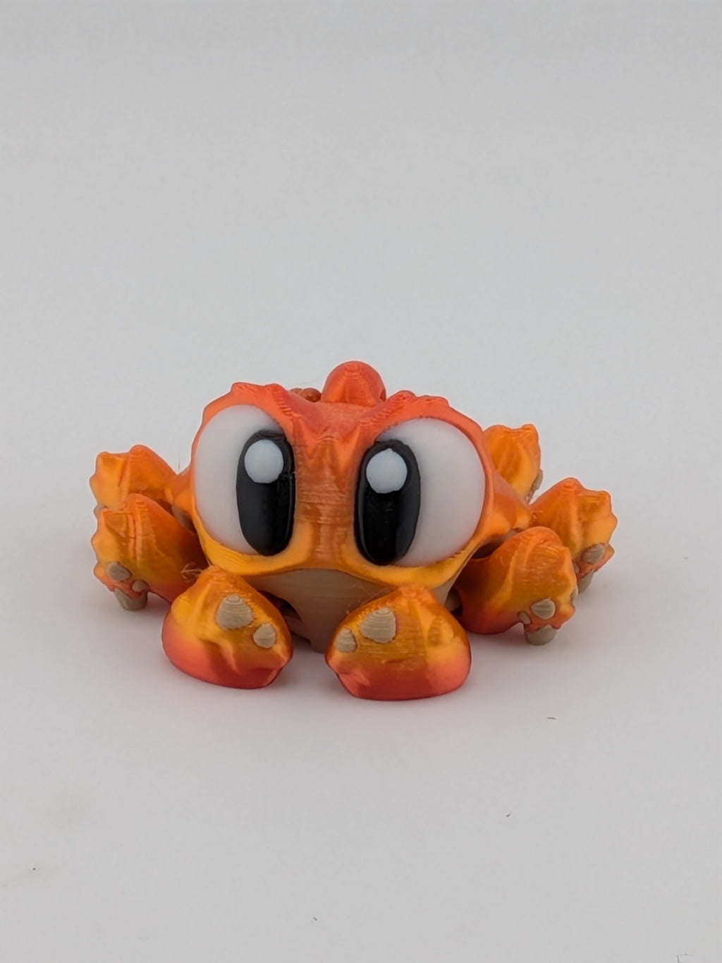 Flexi Crab Keychain Fidget Toy 3D Printed Articulated Ocean Bag Charm