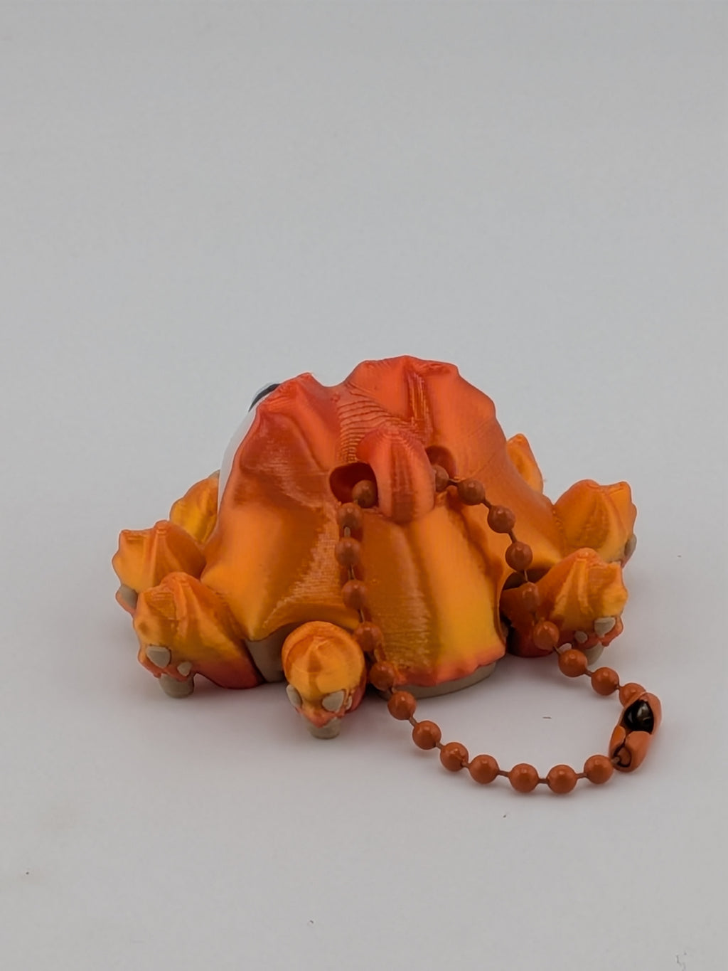 Flexi Crab Keychain Fidget Toy 3D Printed Articulated Ocean Bag Charm
