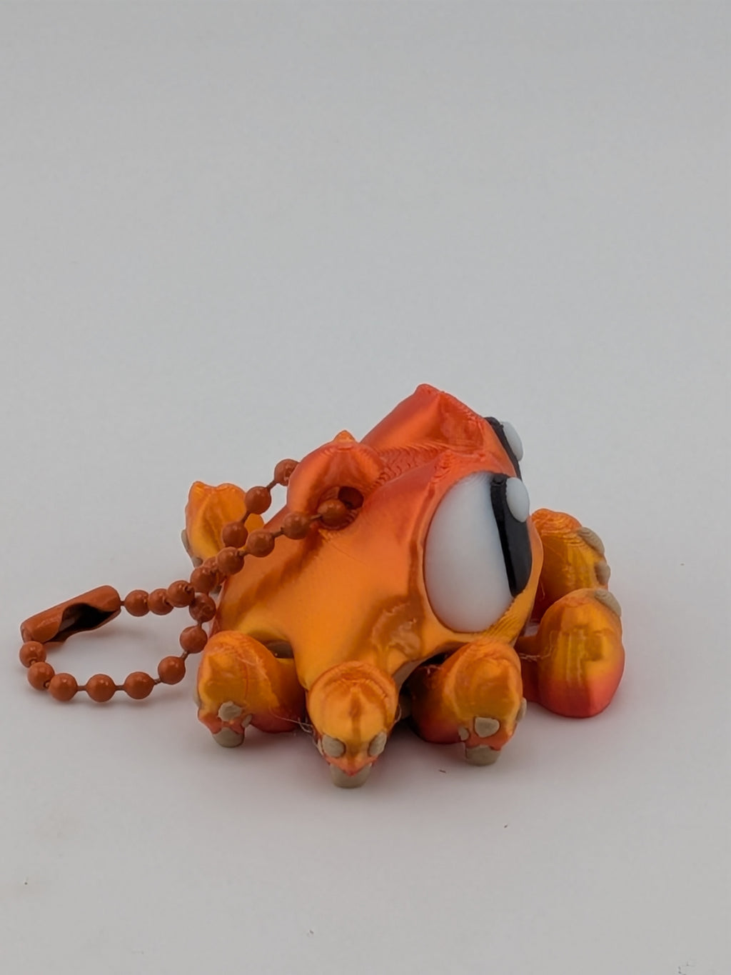 Flexi Crab Keychain Fidget Toy 3D Printed Articulated Ocean Bag Charm