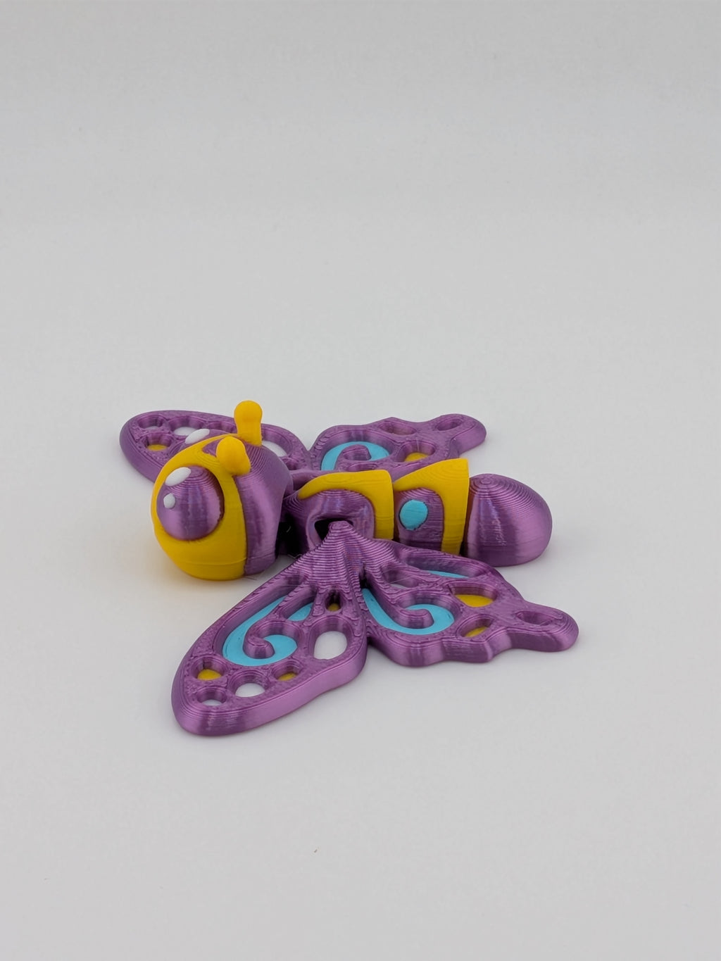Magnetic Moving Wing Butterfly Fidget 3D Printed Refrigerator Magnet Decor