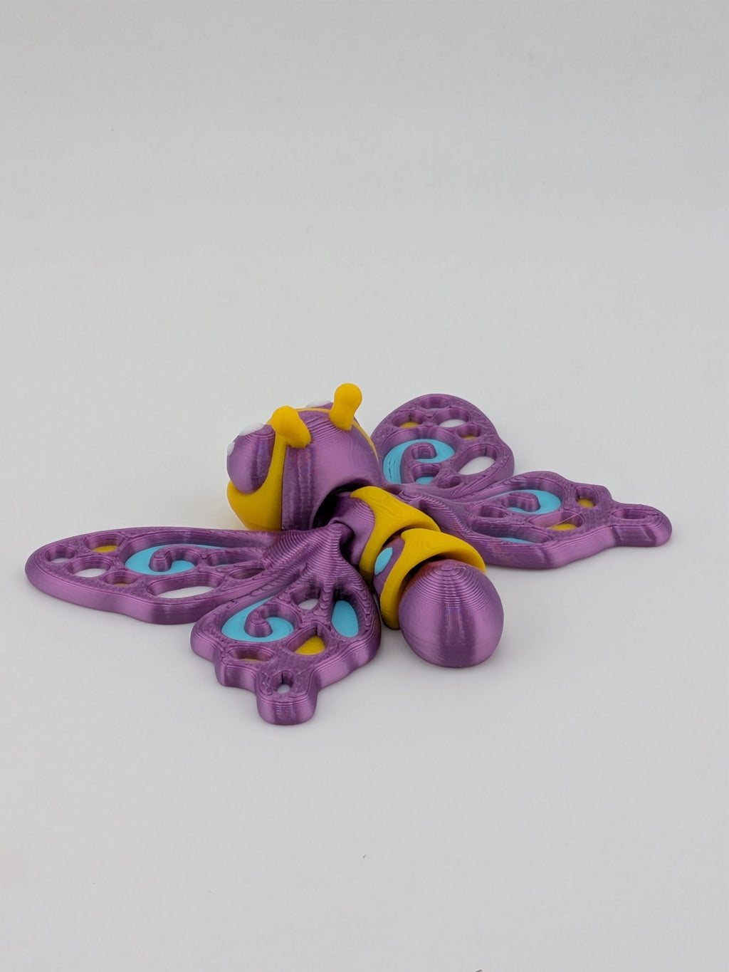 Magnetic Moving Wing Butterfly Fidget 3D Printed Refrigerator Magnet Decor