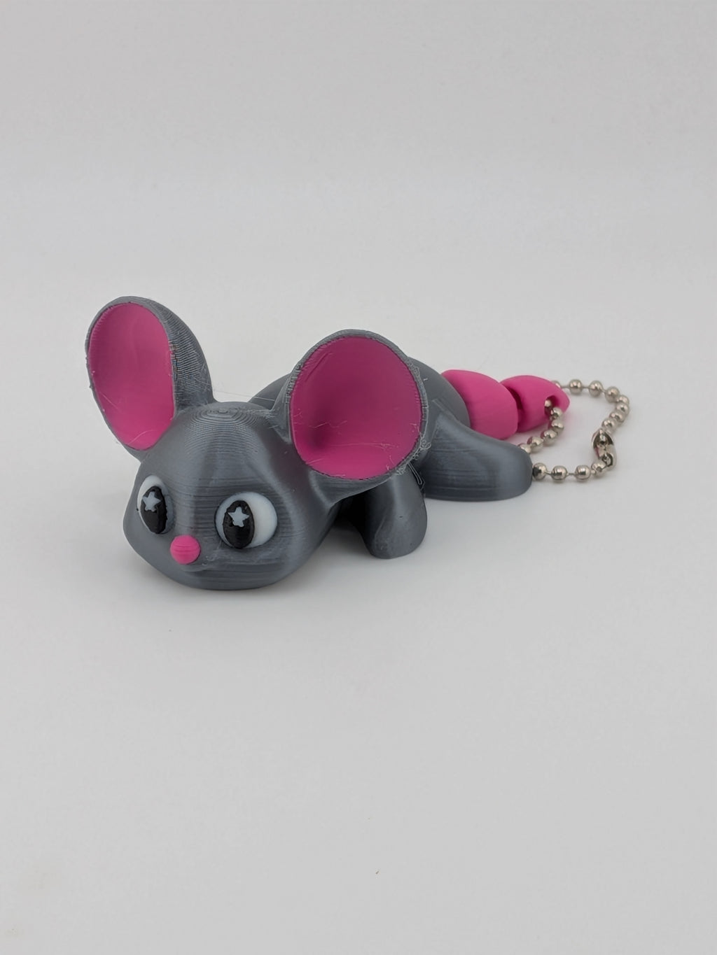 Big Ear Mouse Keychain Fidget Toy 3D Printed Articulated Cute Bag Charm