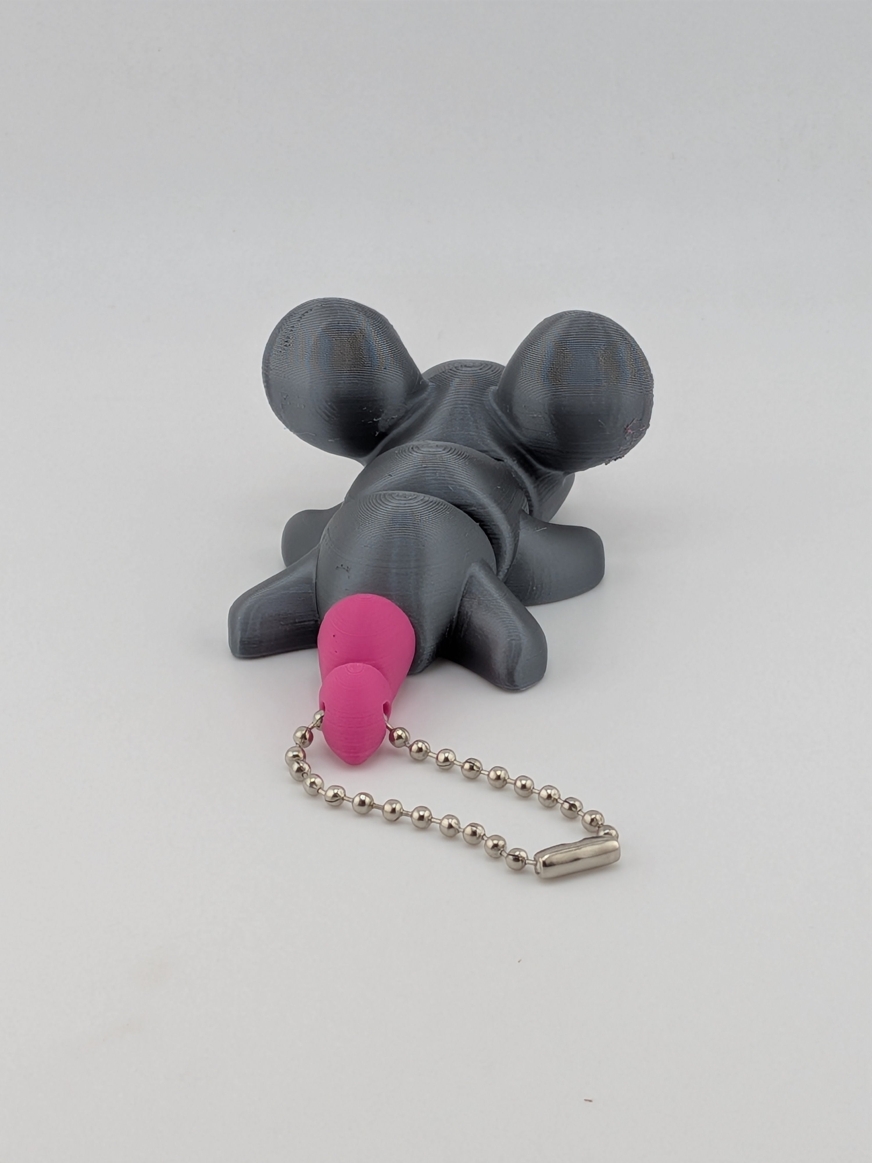 Big Ear Mouse Keychain Fidget Toy 3D Printed Articulated Cute Bag Charm