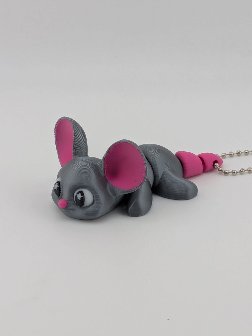 Big Ear Mouse Keychain Fidget Toy 3D Printed Articulated Cute Bag Charm