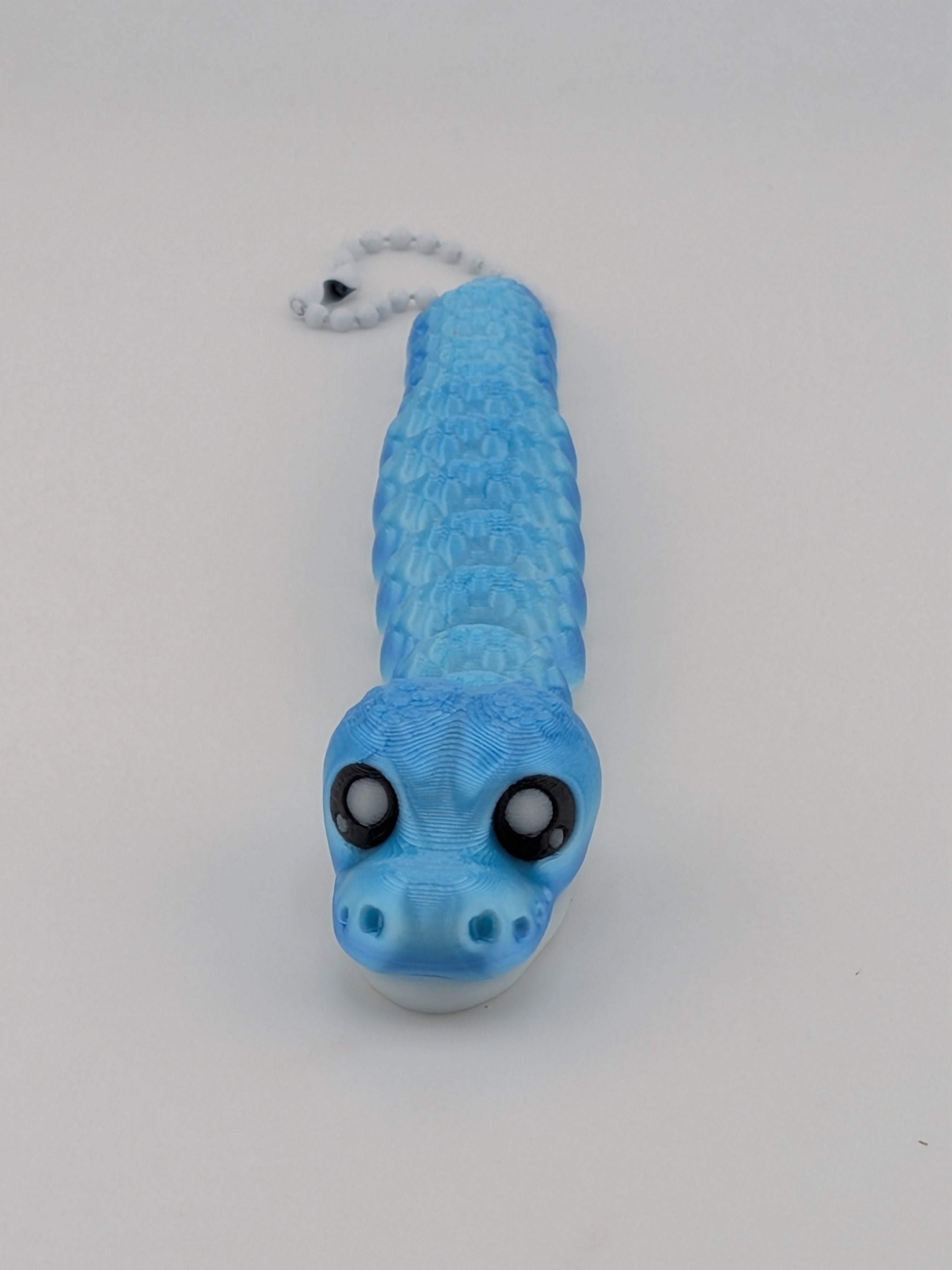 Flexi Snake Keychain Fidget Toy 5 Inch 3D Printed Articulated Bag Charm