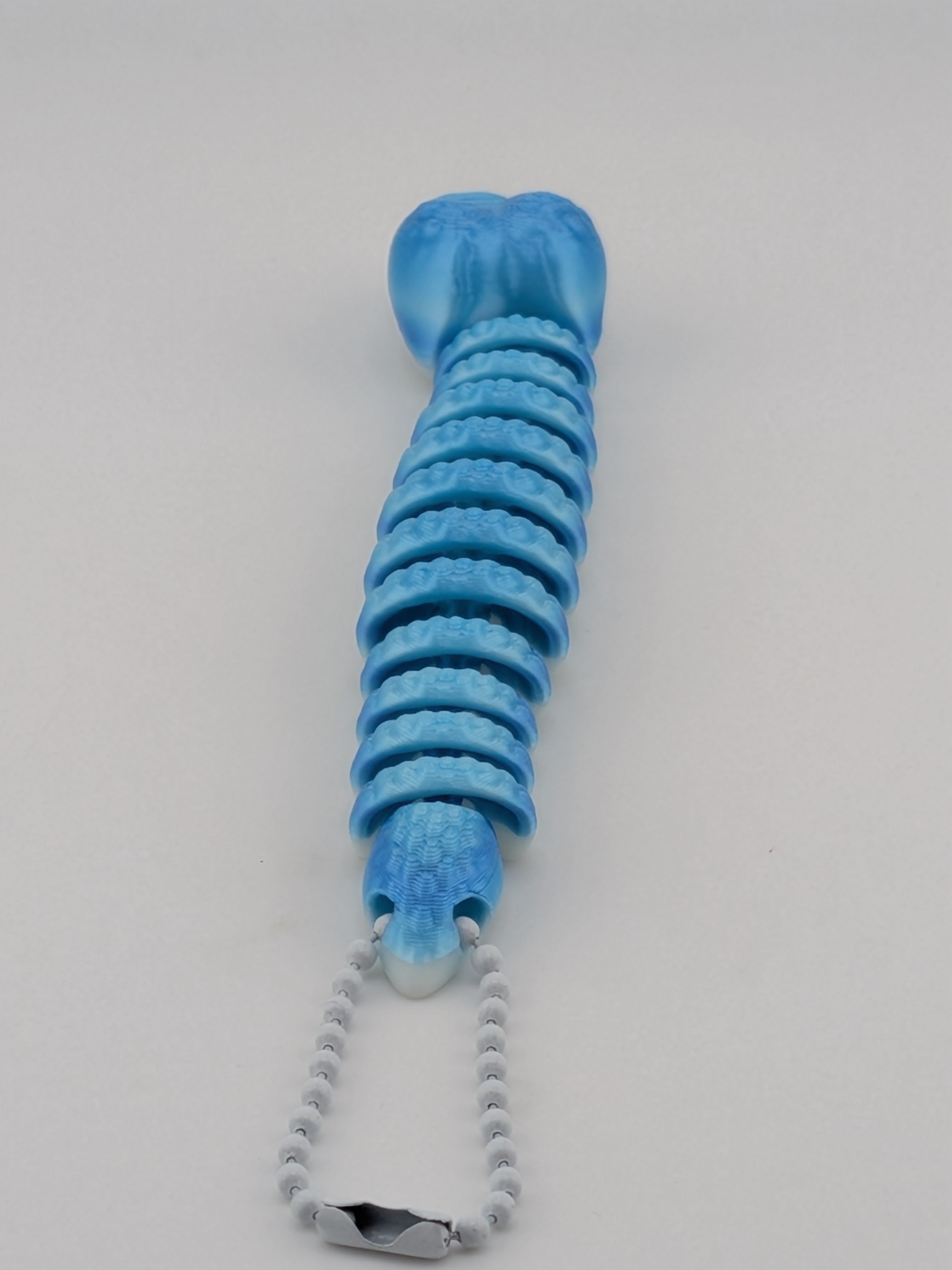 Flexi Snake Keychain Fidget Toy 5 Inch 3D Printed Articulated Bag Charm
