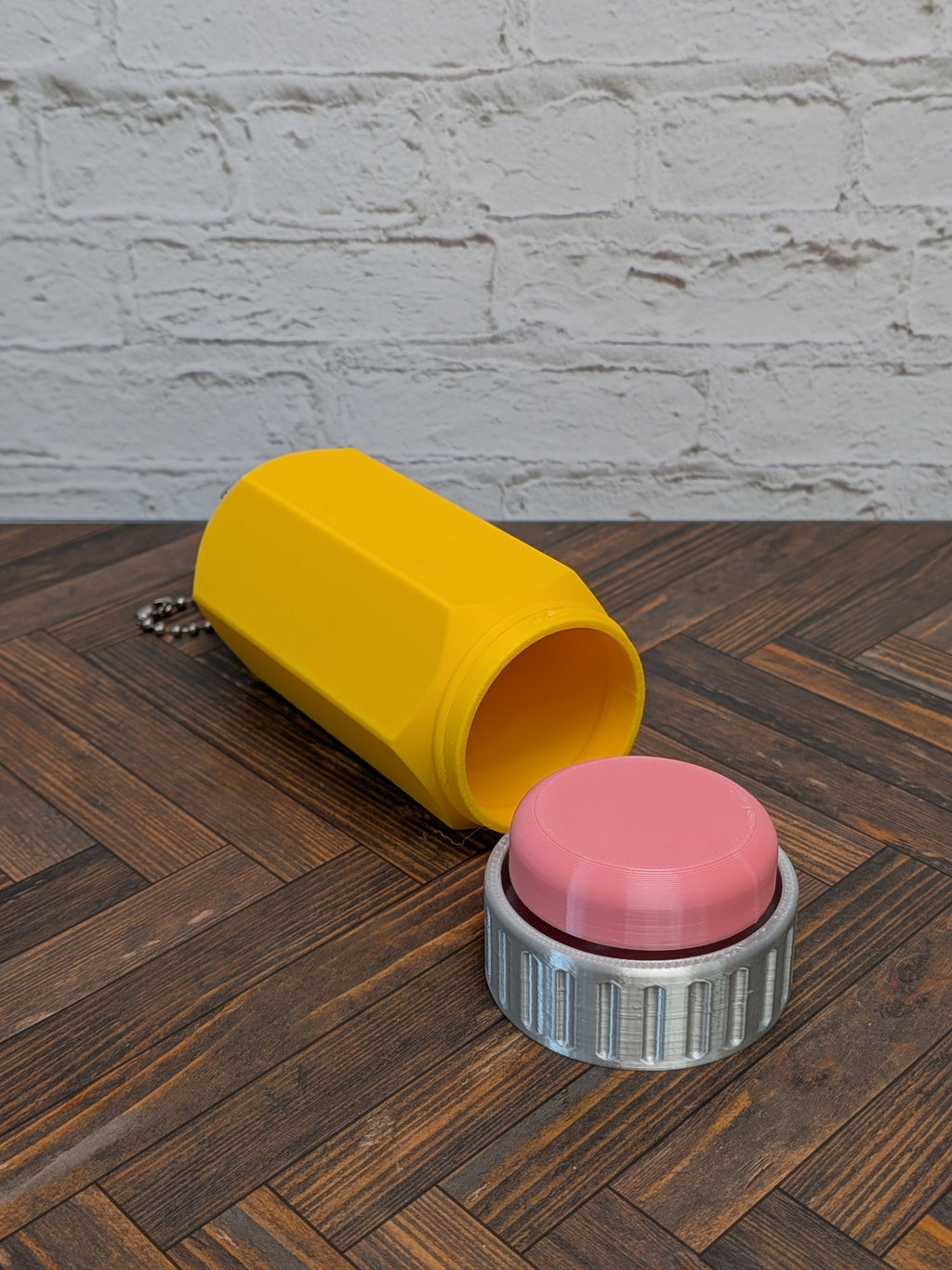 Giant Pencil Keychain Storage Container Mechanical Keyboard Clicker Fidget