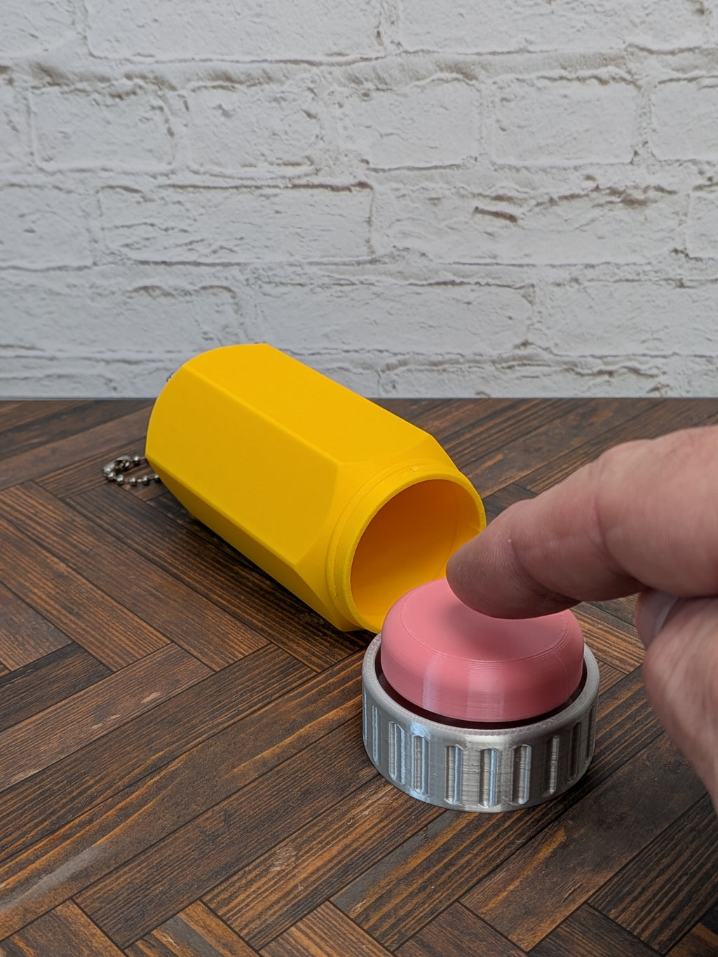 Giant Pencil Keychain Storage Container Mechanical Keyboard Clicker Fidget