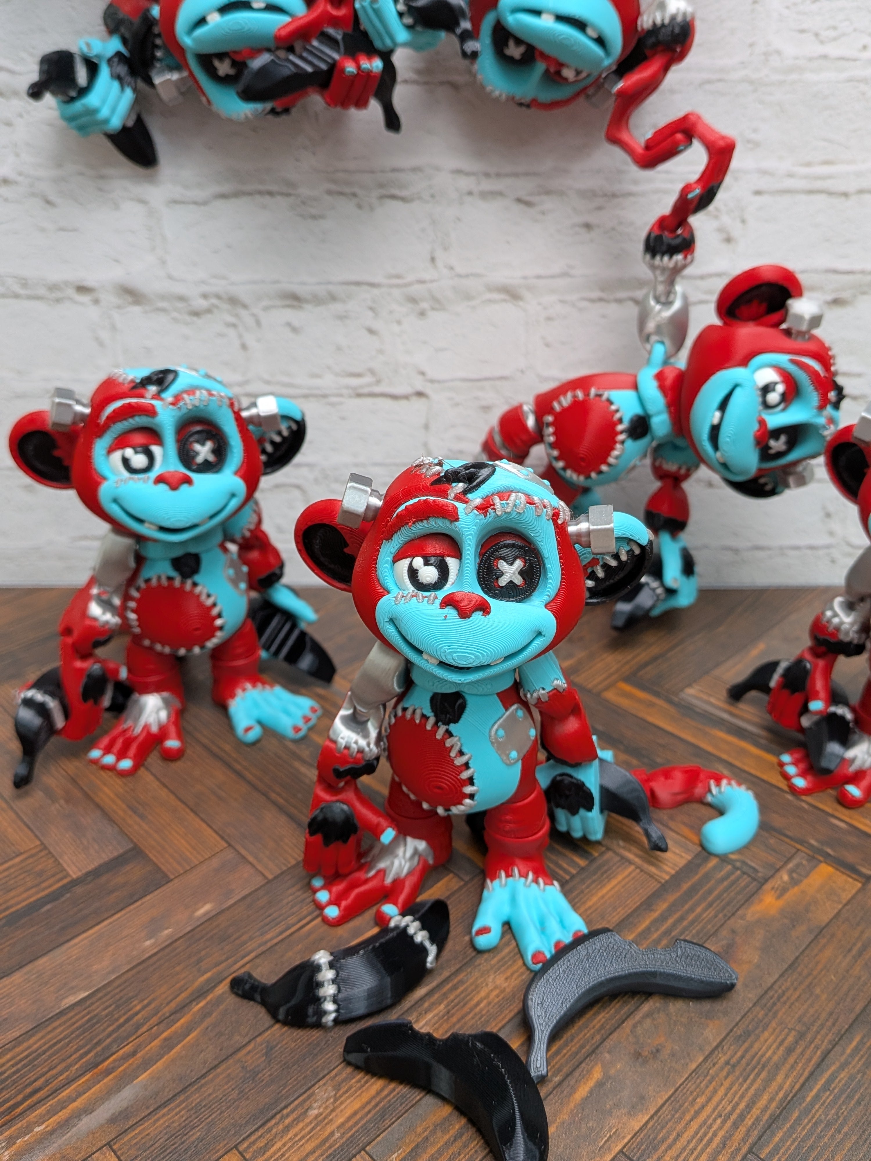Flexi Factory Frankenchimp 3D Printed Articulated Monkey Monster Fidget Toy