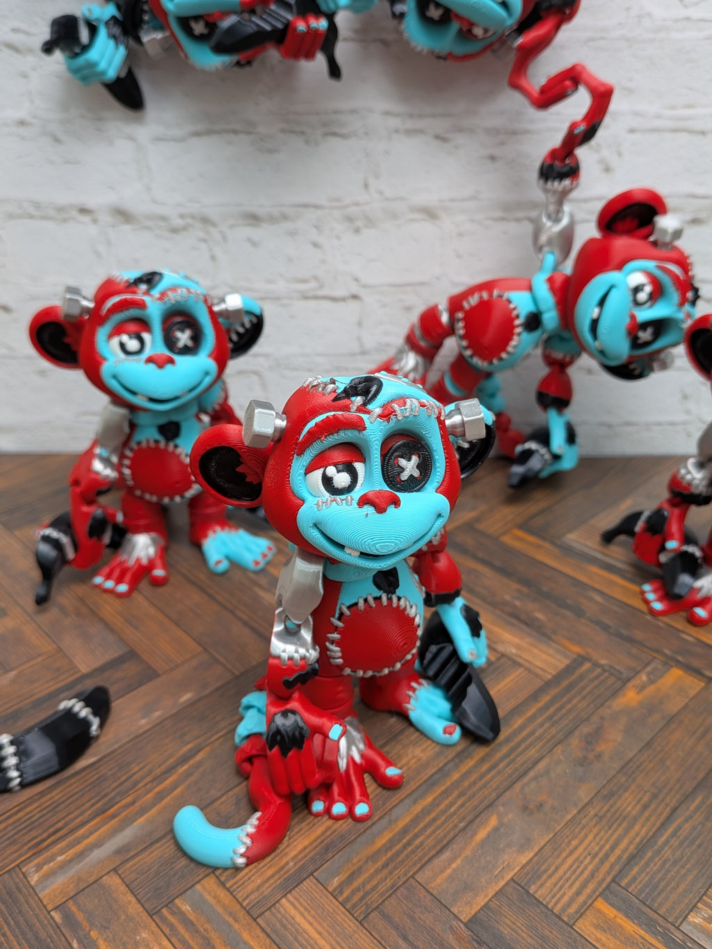Flexi Factory Frankenchimp 3D Printed Articulated Monkey Monster Fidget Toy