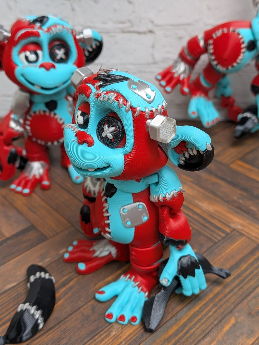 Flexi Factory Frankenchimp 3D Printed Articulated Monkey Monster Fidget Toy
