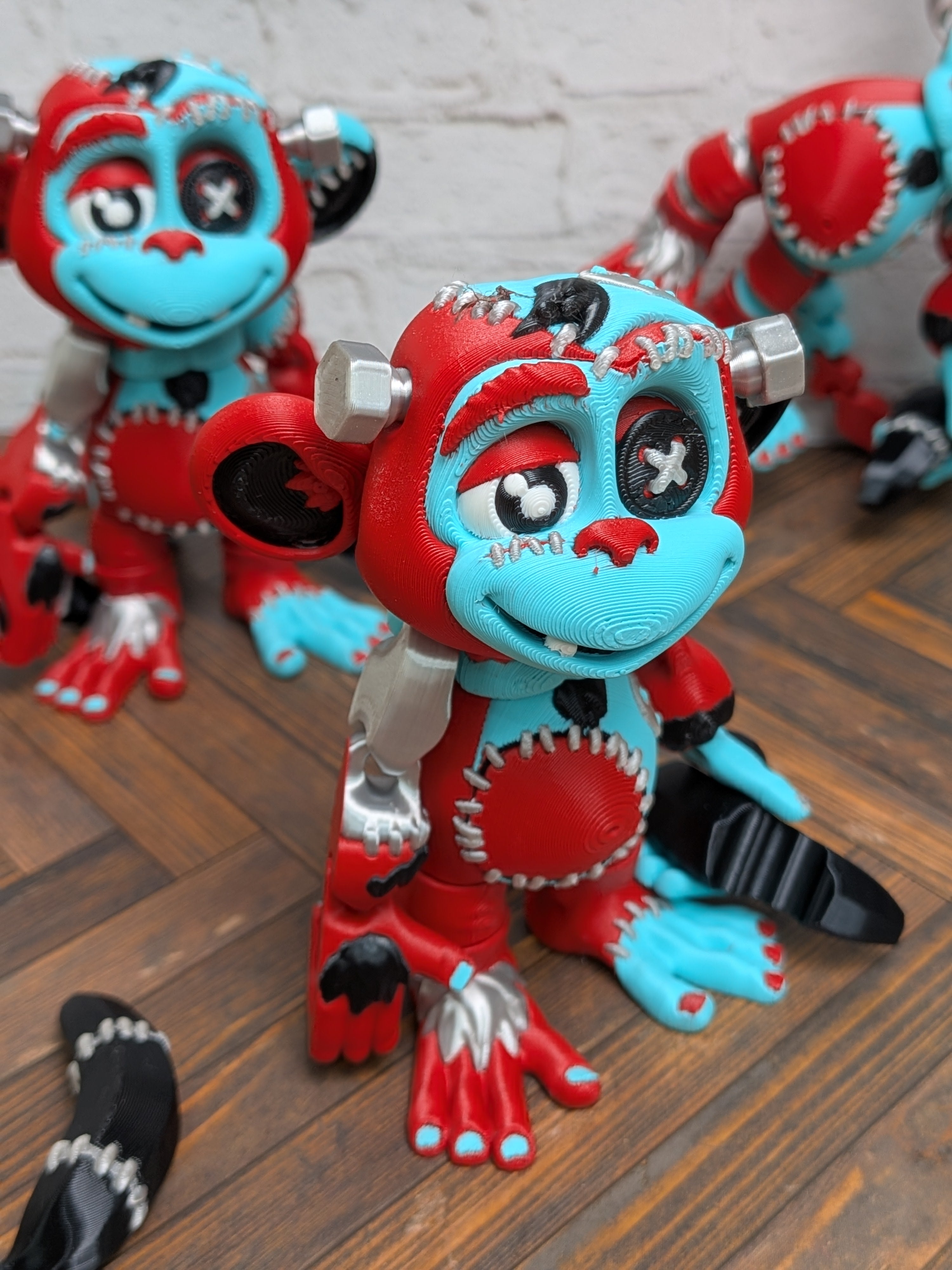 Flexi Factory Frankenchimp 3D Printed Articulated Monkey Monster Fidget Toy
