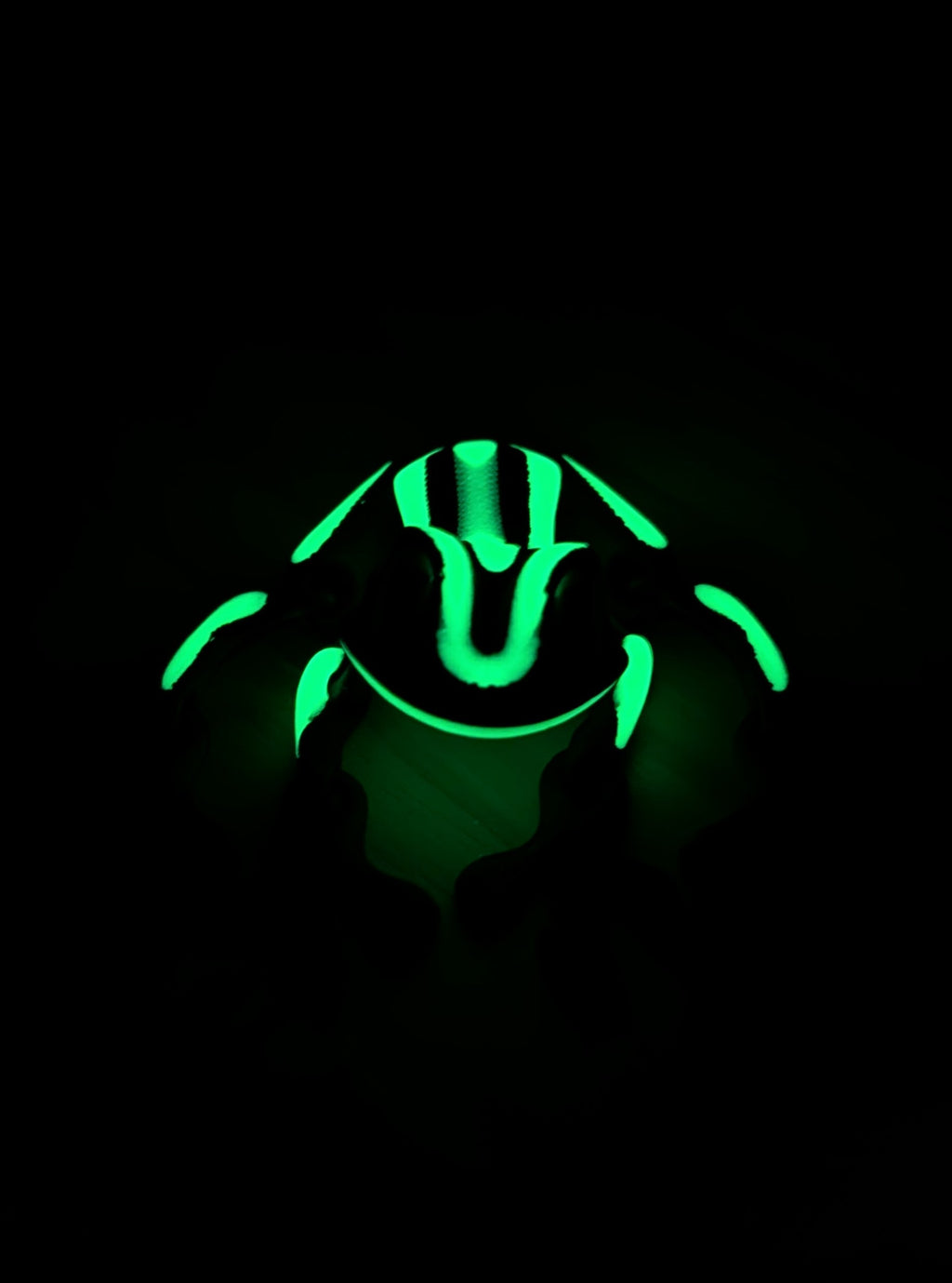 UV Reactive Magnetic Fidget Frog 3D Printed Glow Articulated Desk Pet